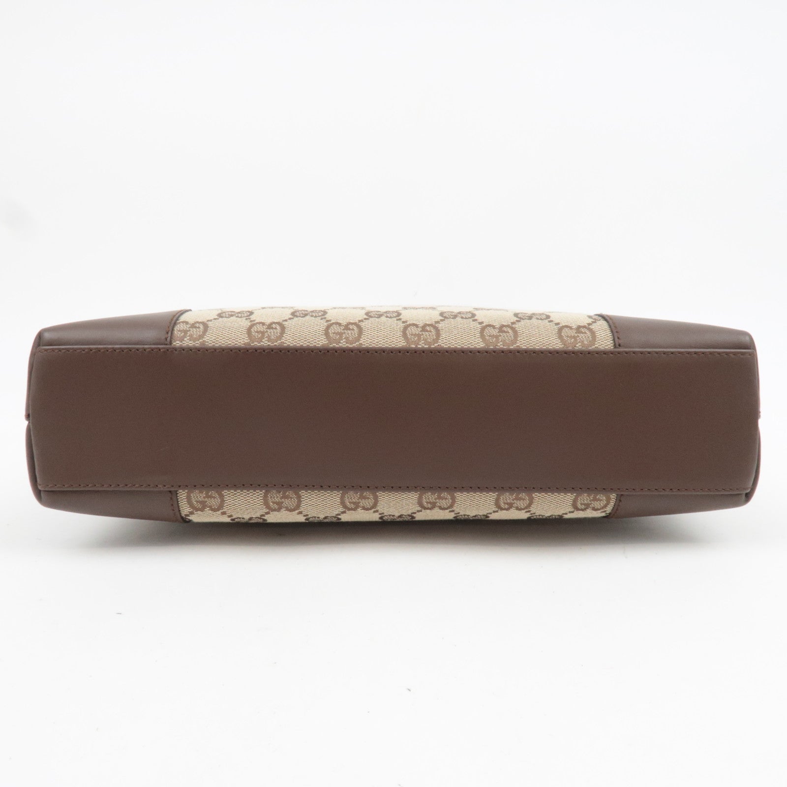 GUCCI GG Canvas Shoulder Bag Beige Brown 33900