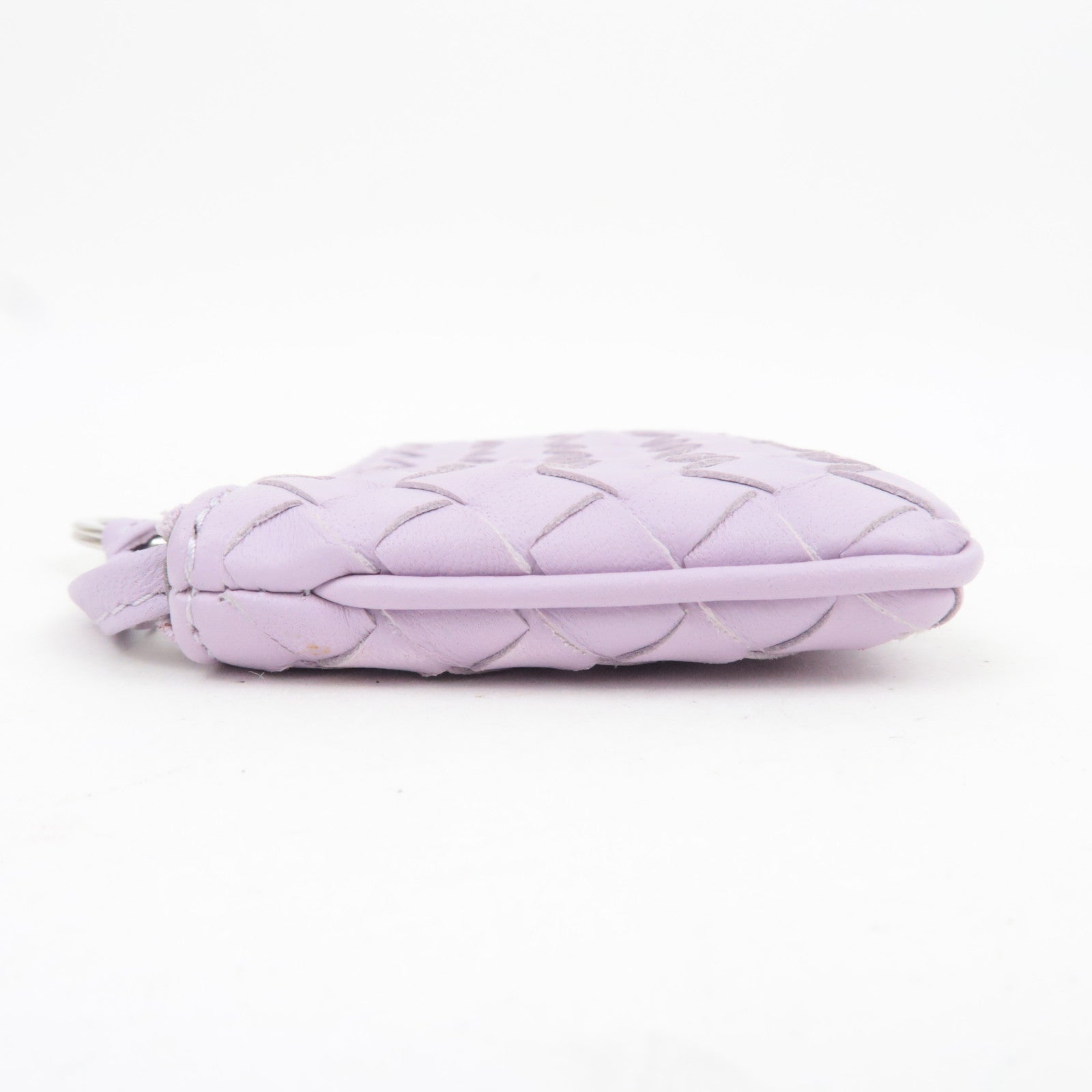 BOTTEGA VENETA Intrecciato Leather Coin Case Lavender