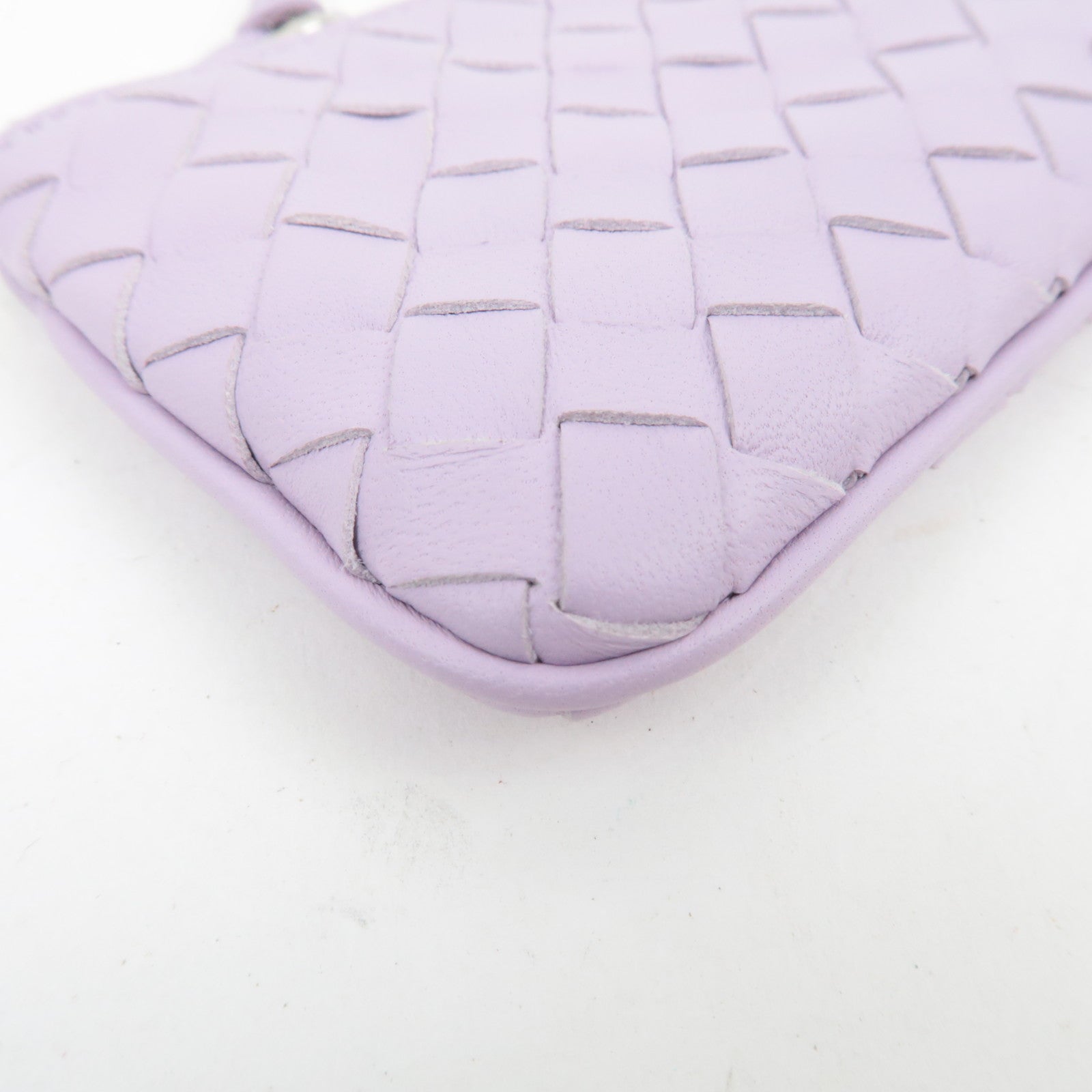 BOTTEGA VENETA Intrecciato Leather Coin Case Lavender