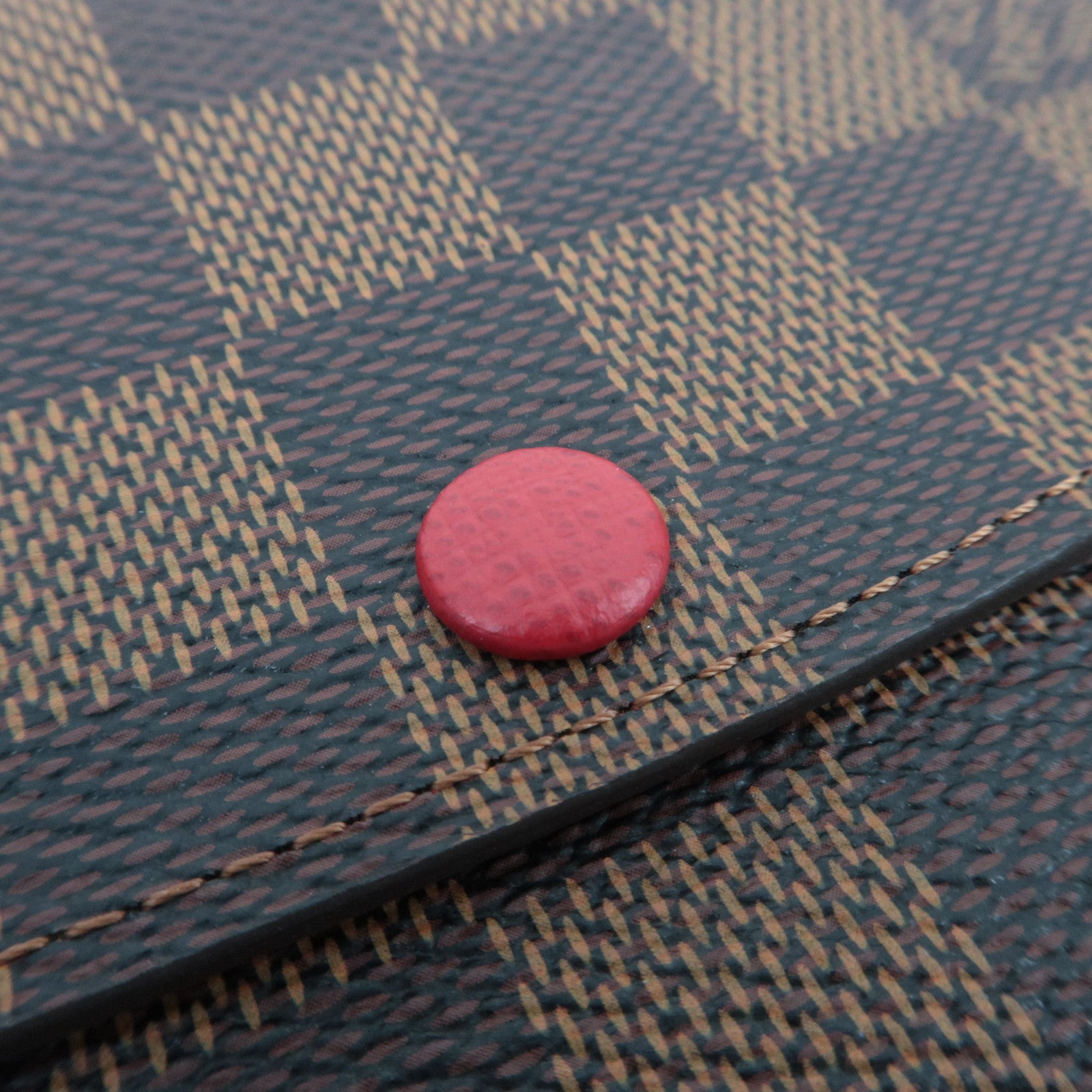 Louis Vuitton Damier Portefeuille Emilie Long Wallet Rouge N63544