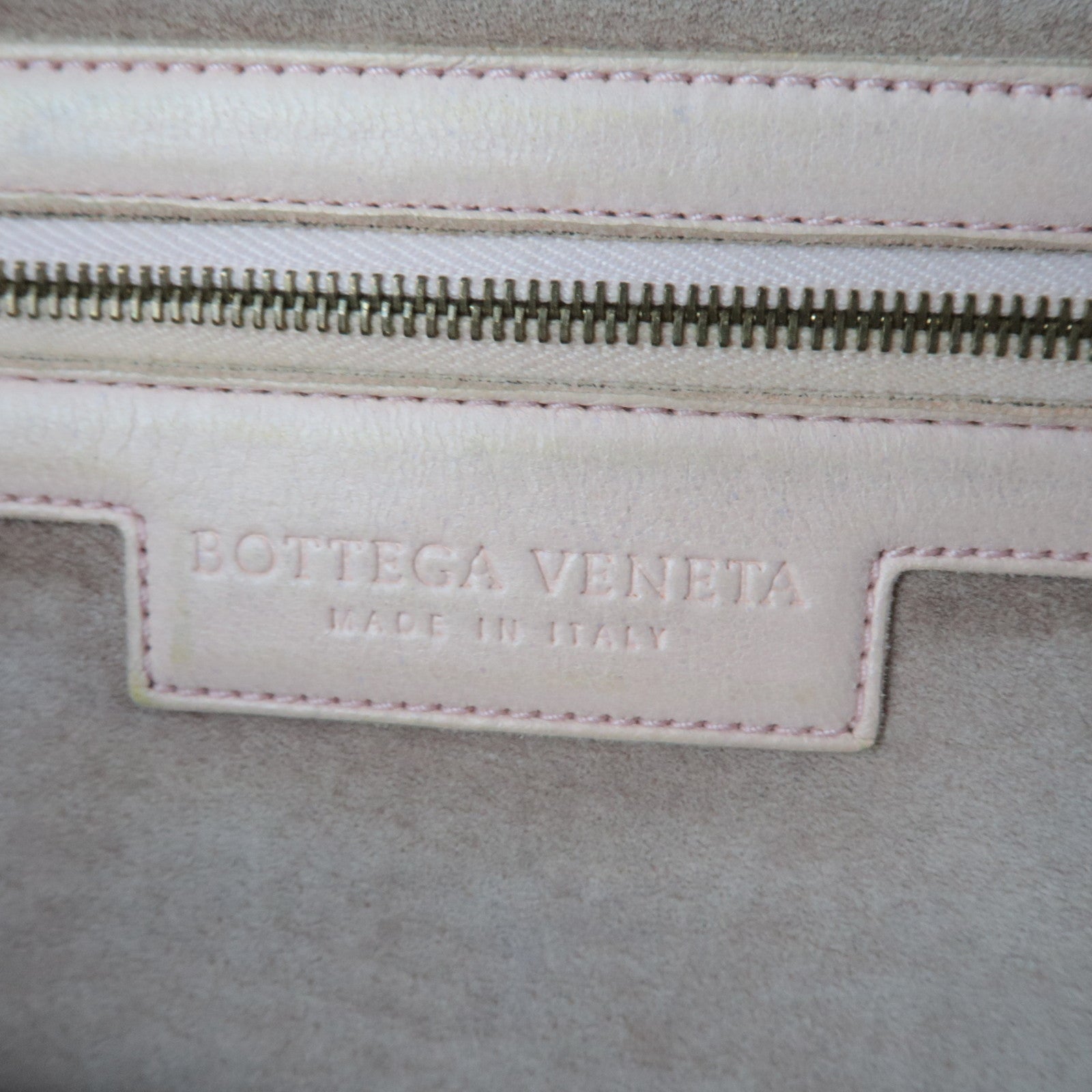 BOTTEGA VENETA Intrecciato Leather Boston Bag Pink 173398