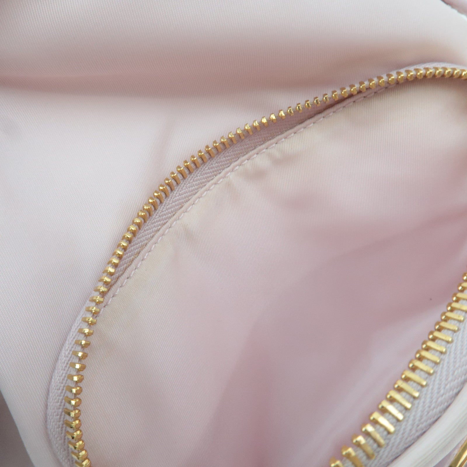 PRADA Bucket 2Way Nylon Shoulder Bag Pale Pink