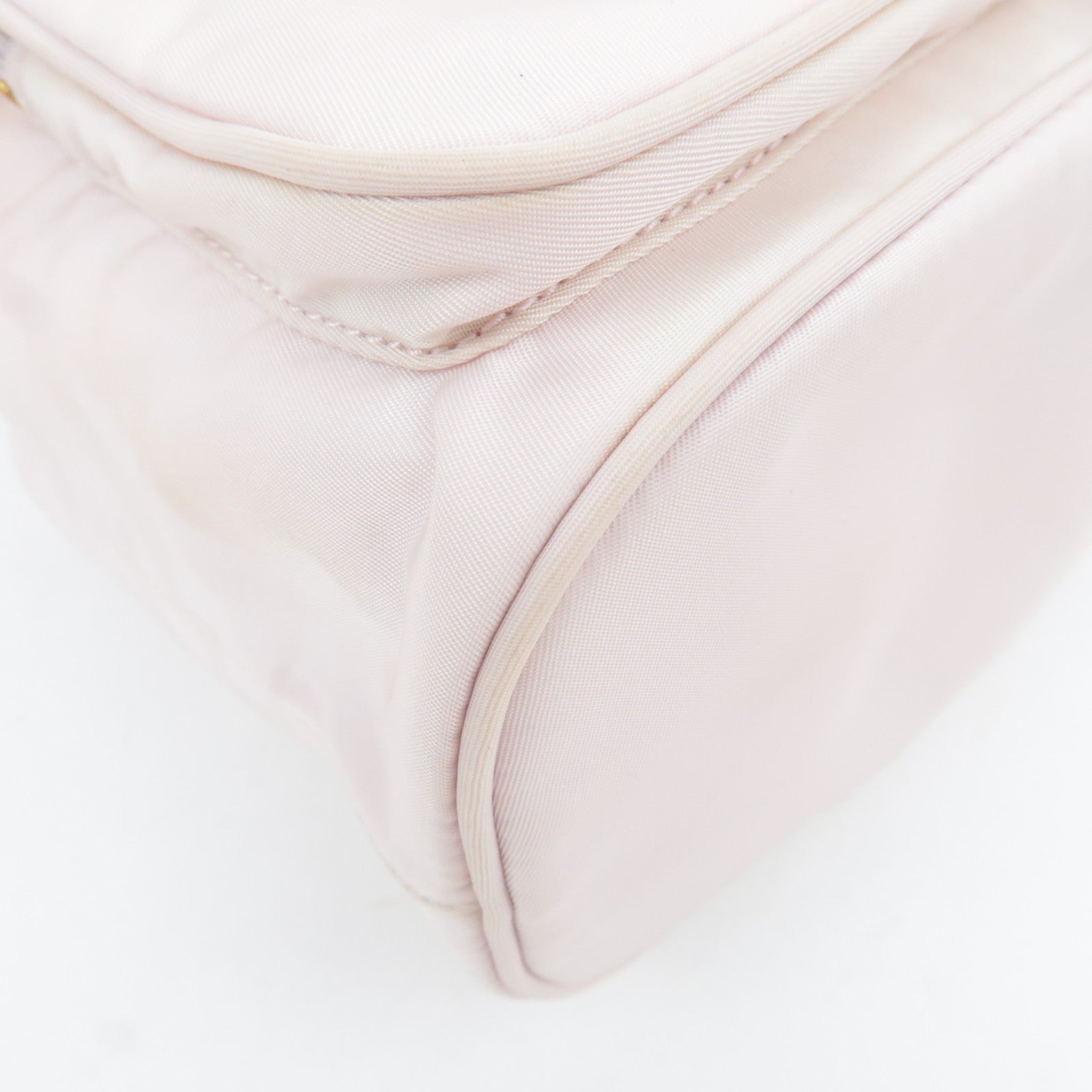 PRADA Bucket 2Way Nylon Shoulder Bag Pale Pink