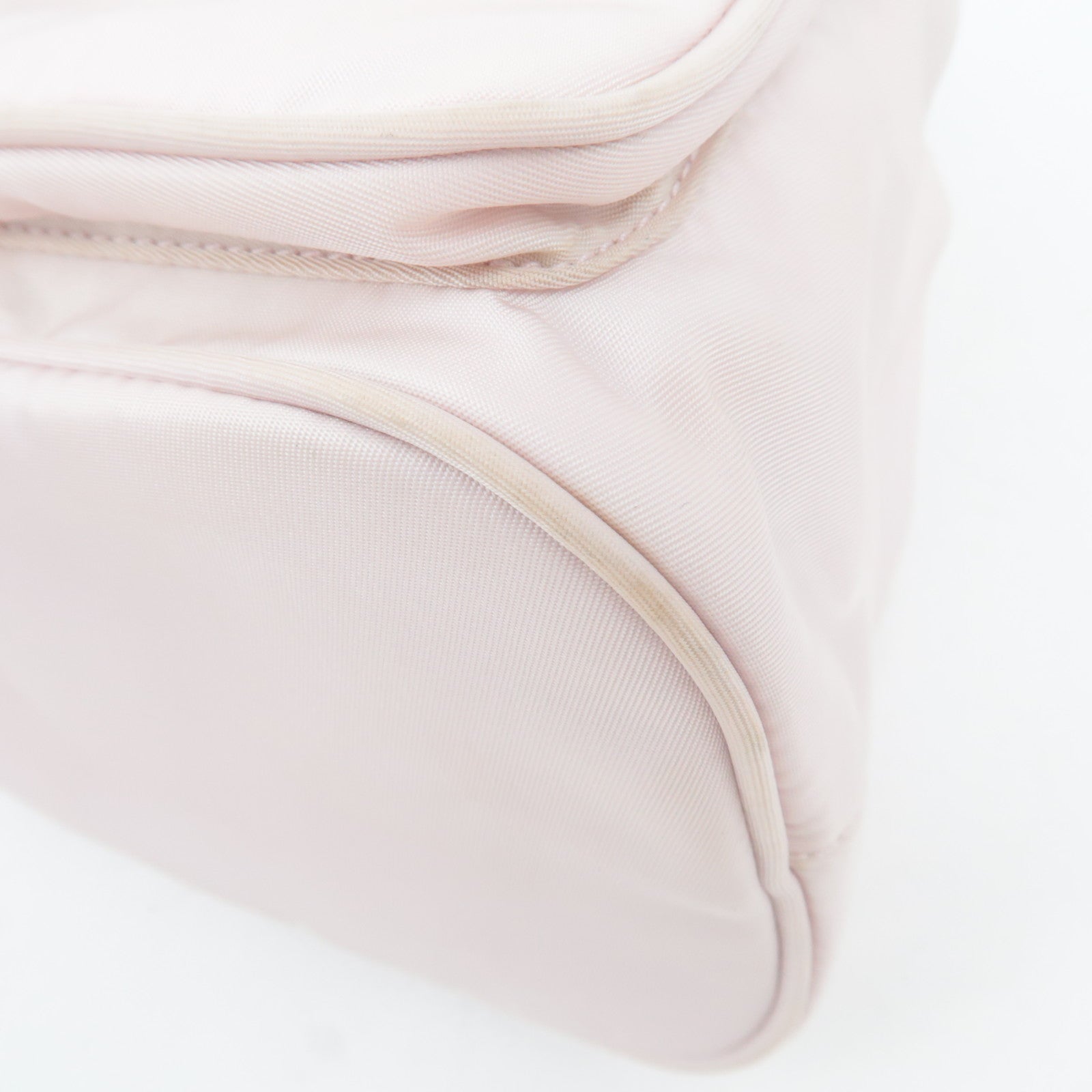 PRADA Bucket 2Way Nylon Shoulder Bag Pale Pink