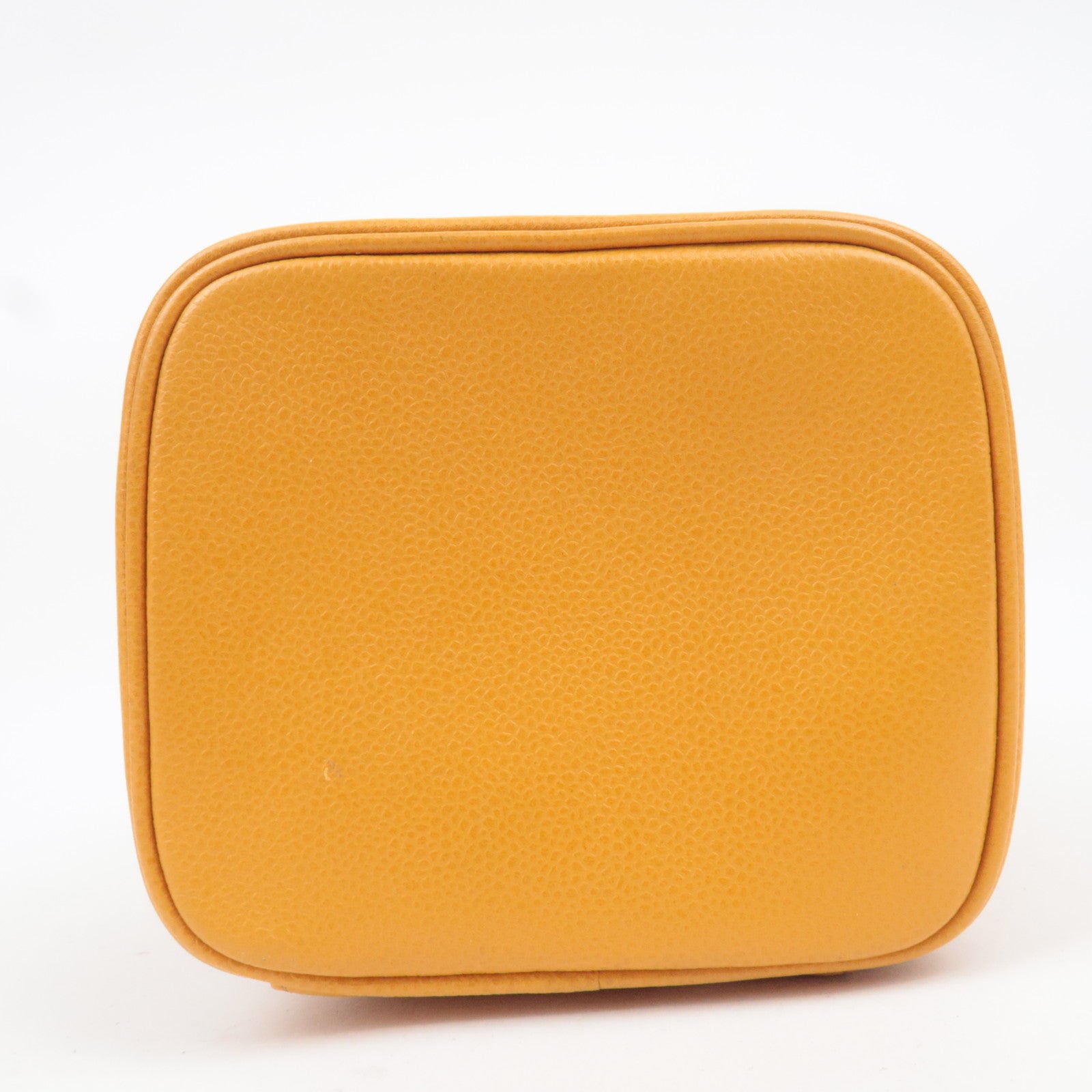 CHANEL Coco Mark Caviarskin Vanity Bag Orange A01998