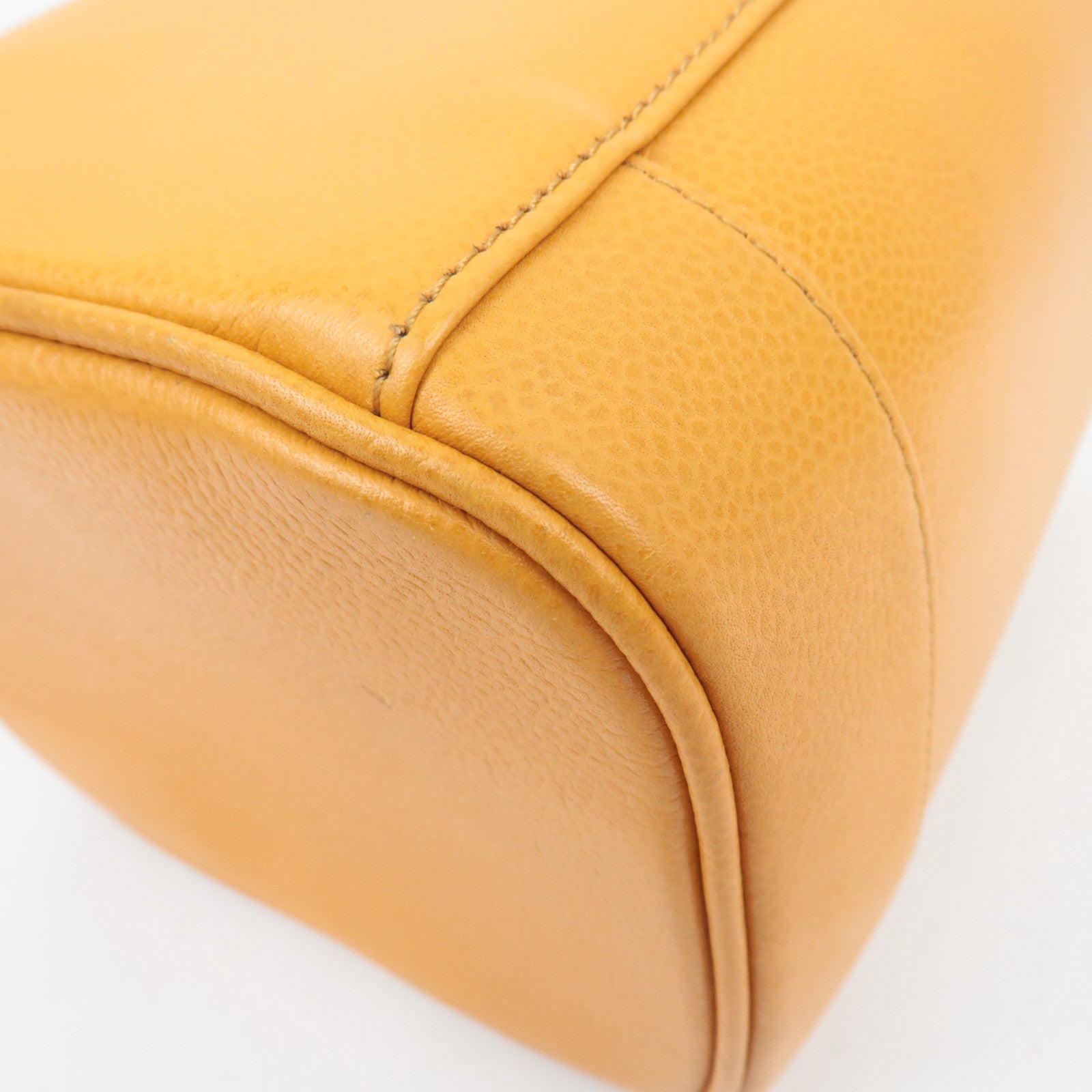 CHANEL Coco Mark Caviarskin Vanity Bag Orange A01998