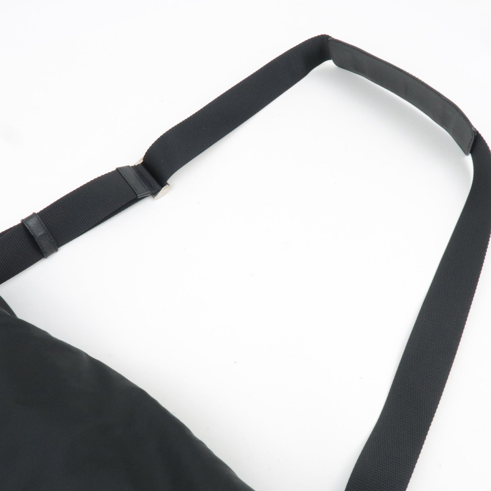 PRADA Large Nylon Shoulder Bag Black VS0255