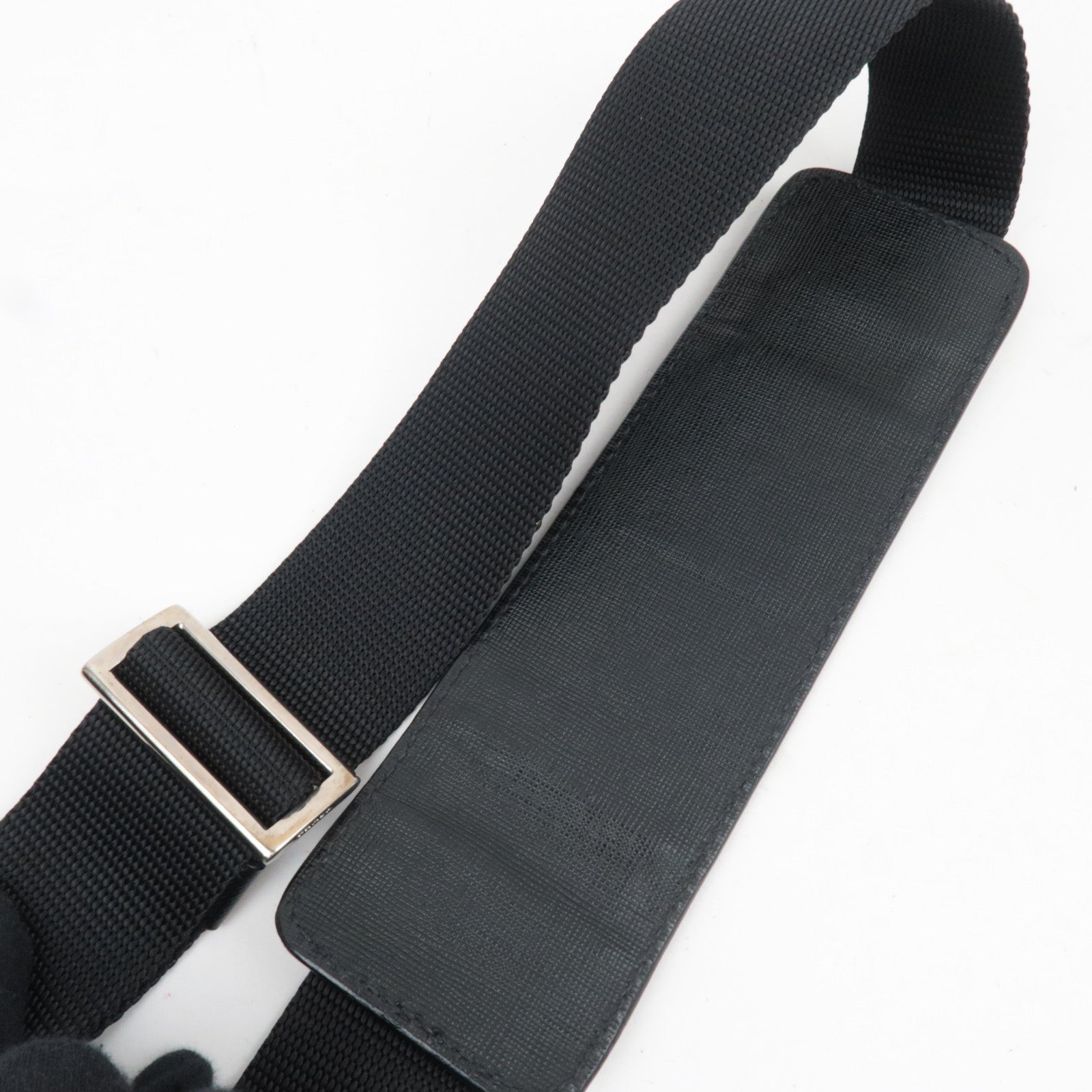 PRADA Large Nylon Shoulder Bag Black VS0255