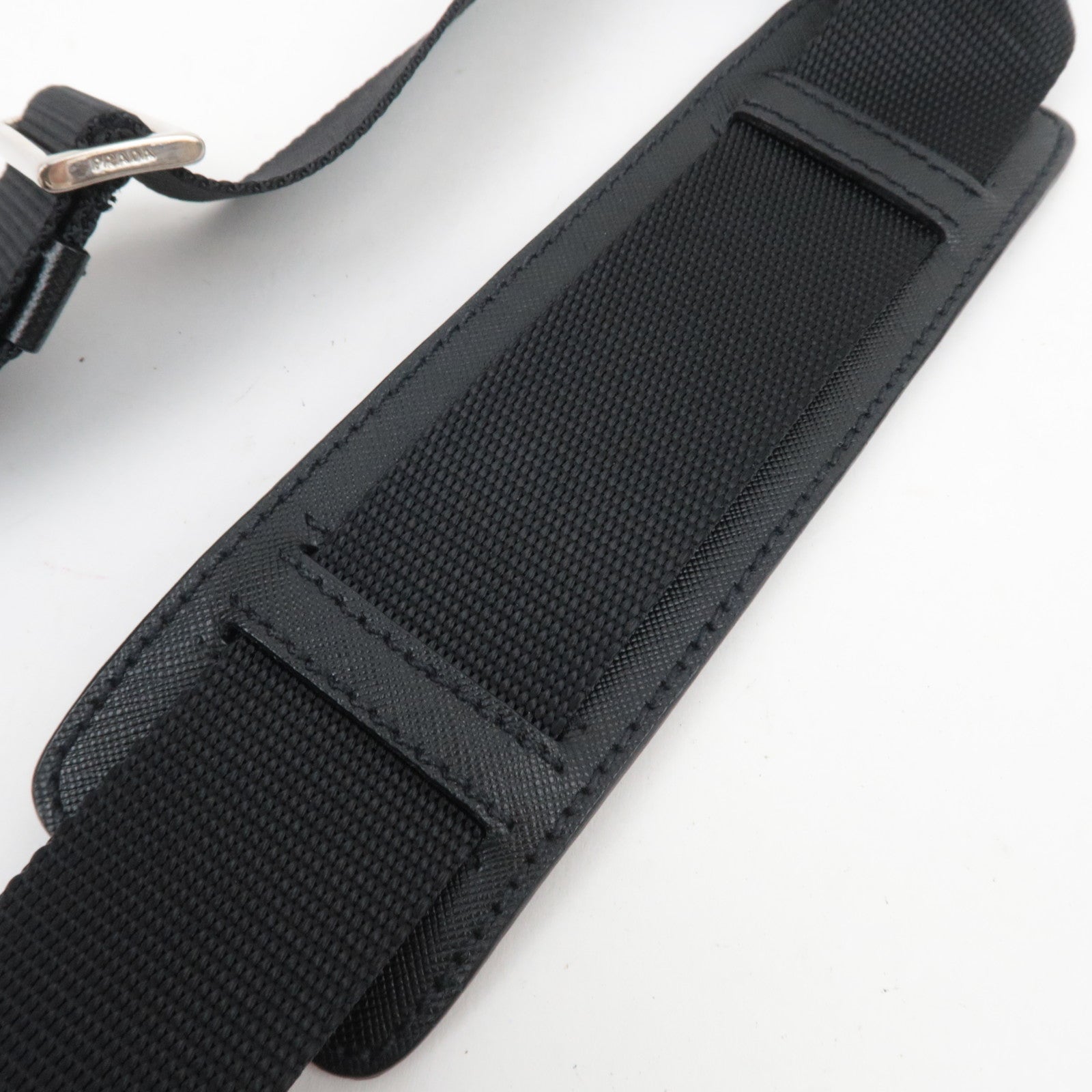 PRADA Large Nylon Shoulder Bag Black VS0255