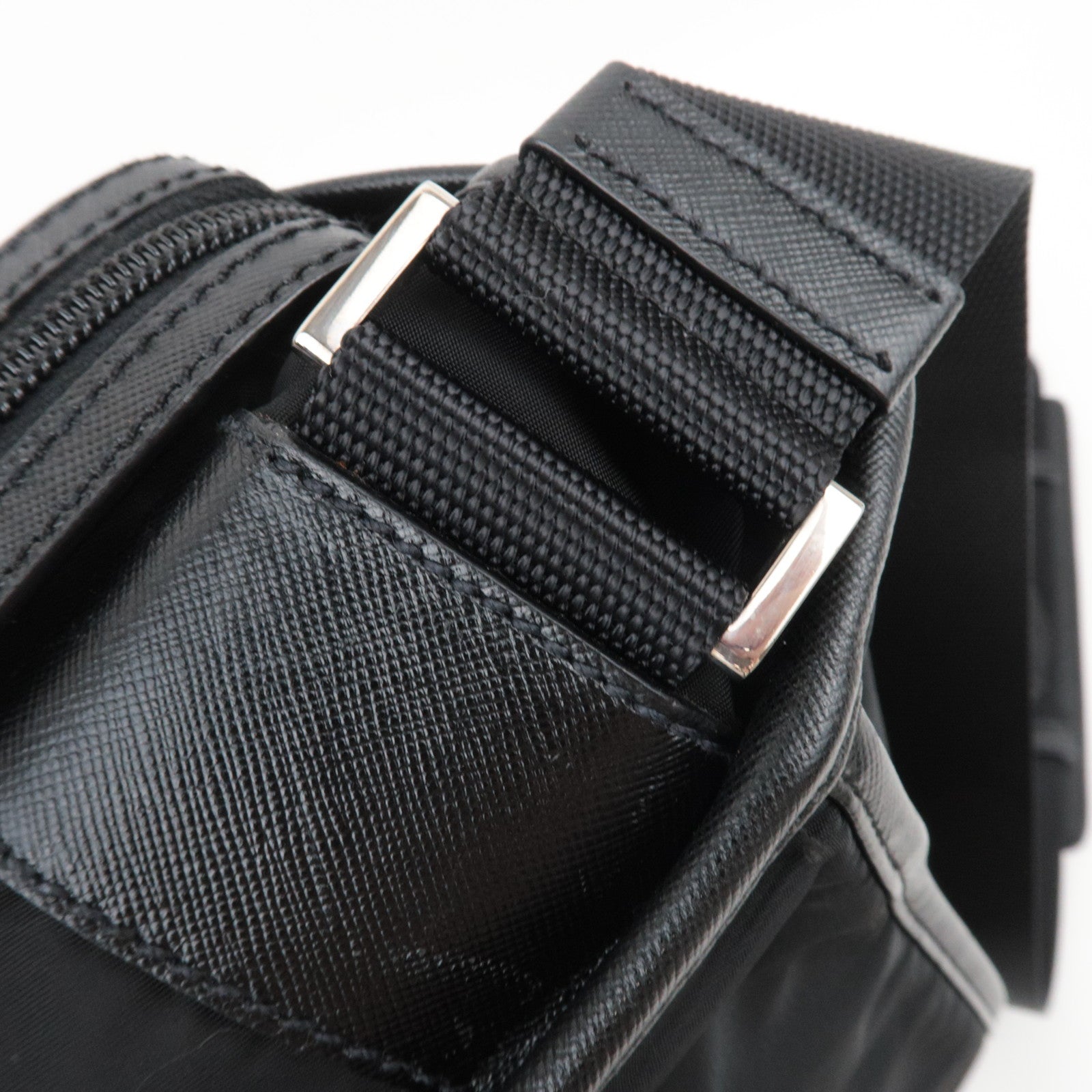 PRADA Large Nylon Shoulder Bag Black VS0255