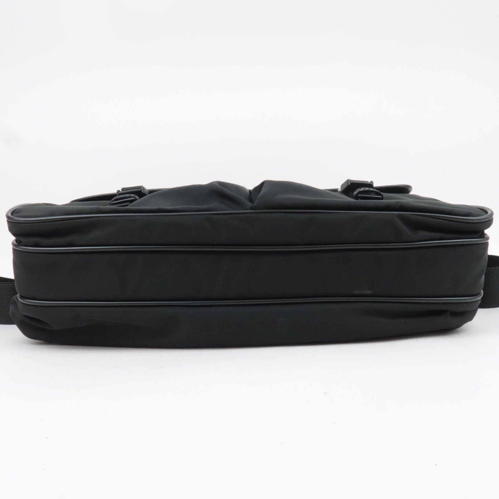 PRADA Large Nylon Shoulder Bag Black VS0255