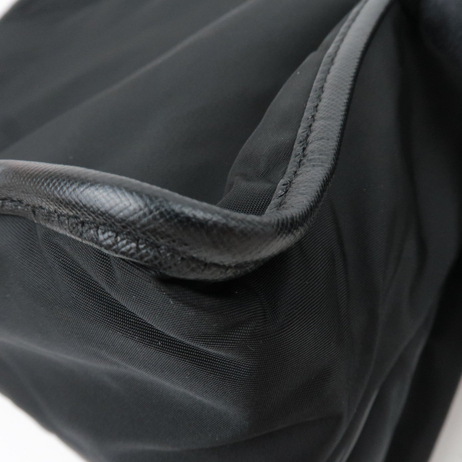 PRADA Large Nylon Shoulder Bag Black VS0255