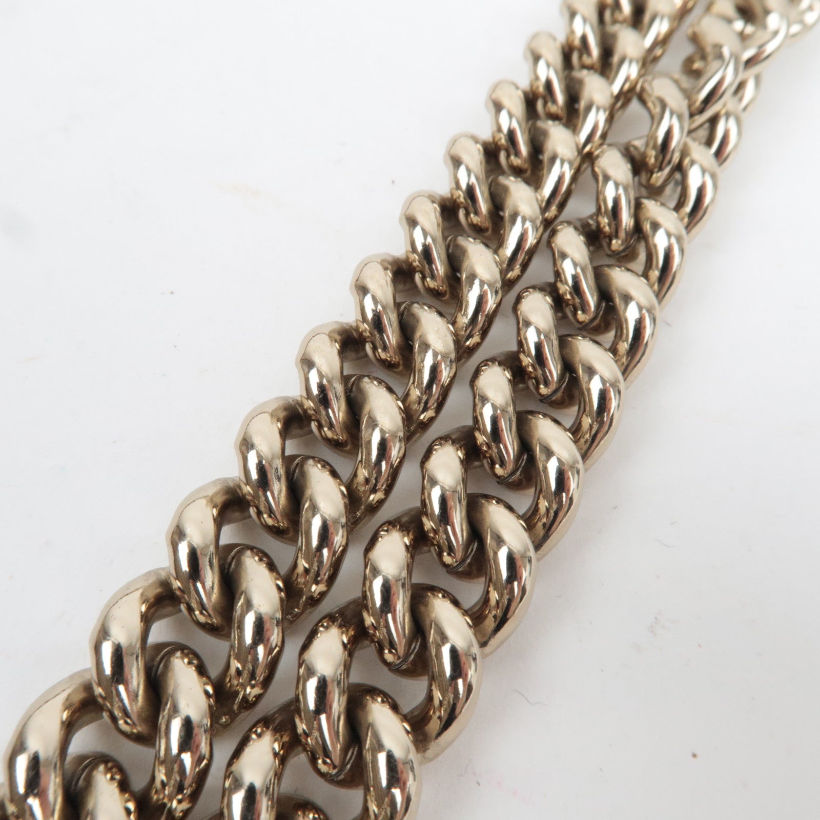 GUCCI Soho Interlocking G Leather Chain Shoulder Bag Gold 308983