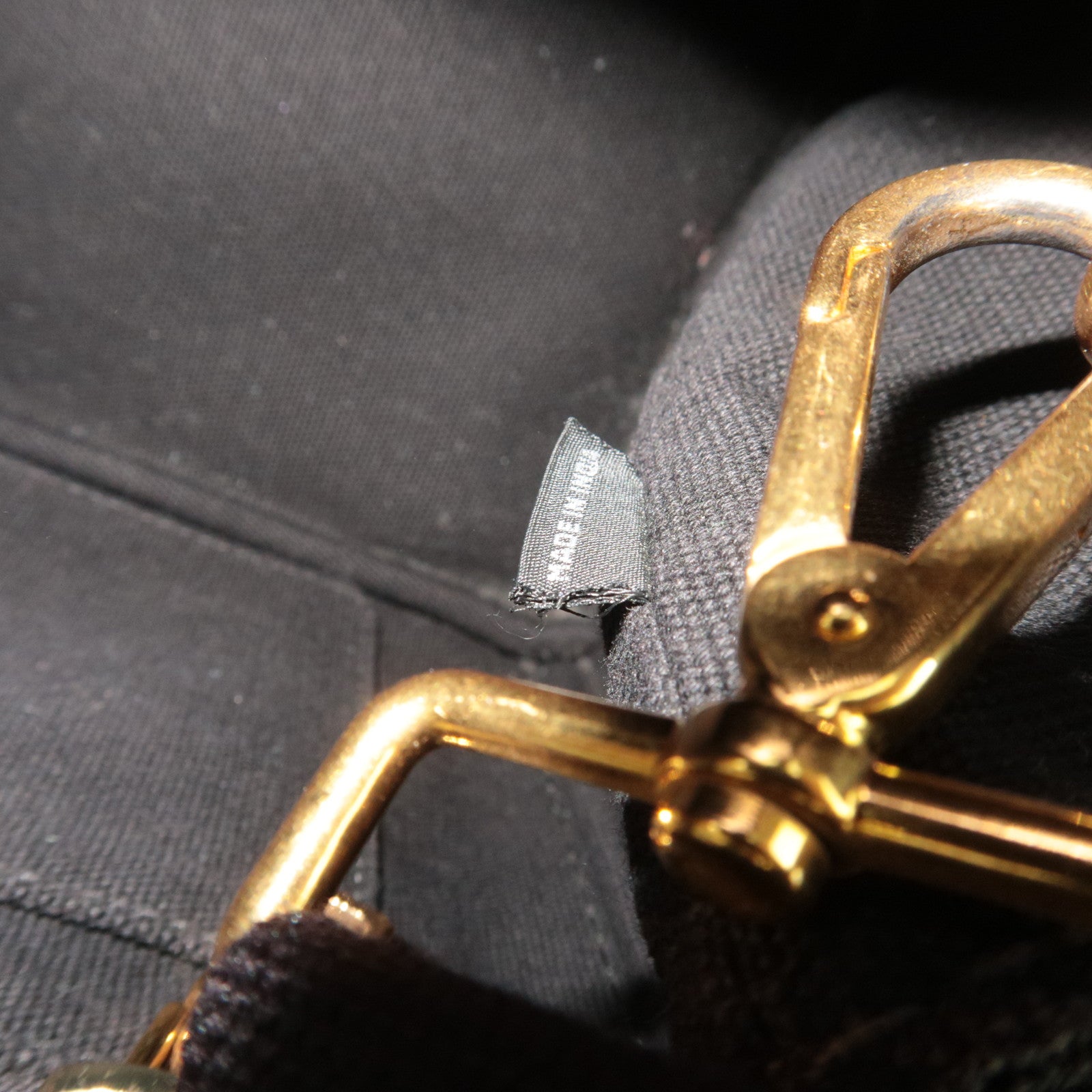 PRADA Canapa Mini 2Way Canvas Tote Bag Black 1BG439