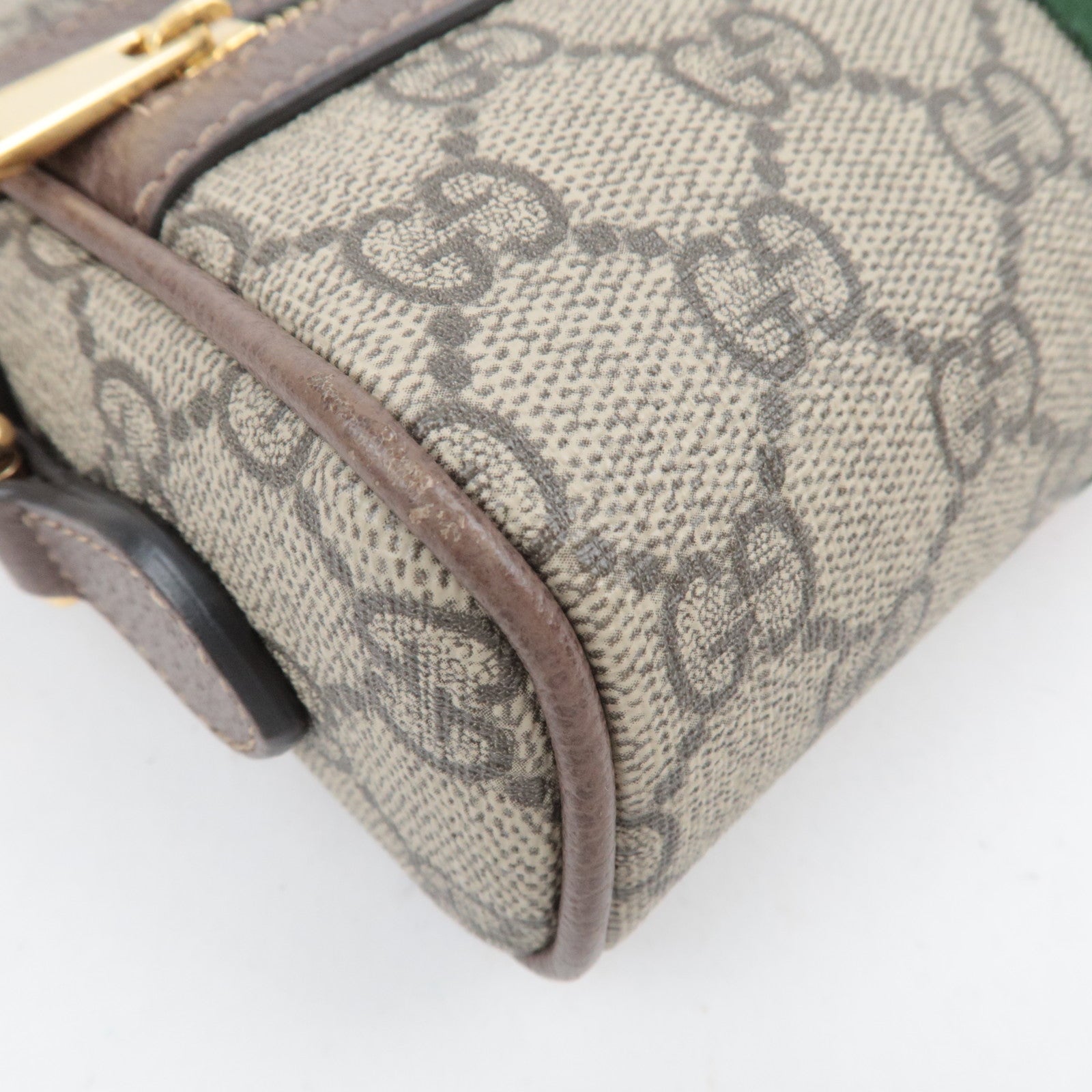 GUCCI Ophidia Sherry GG Supreme Shoulder Bag Beige Brown 517350