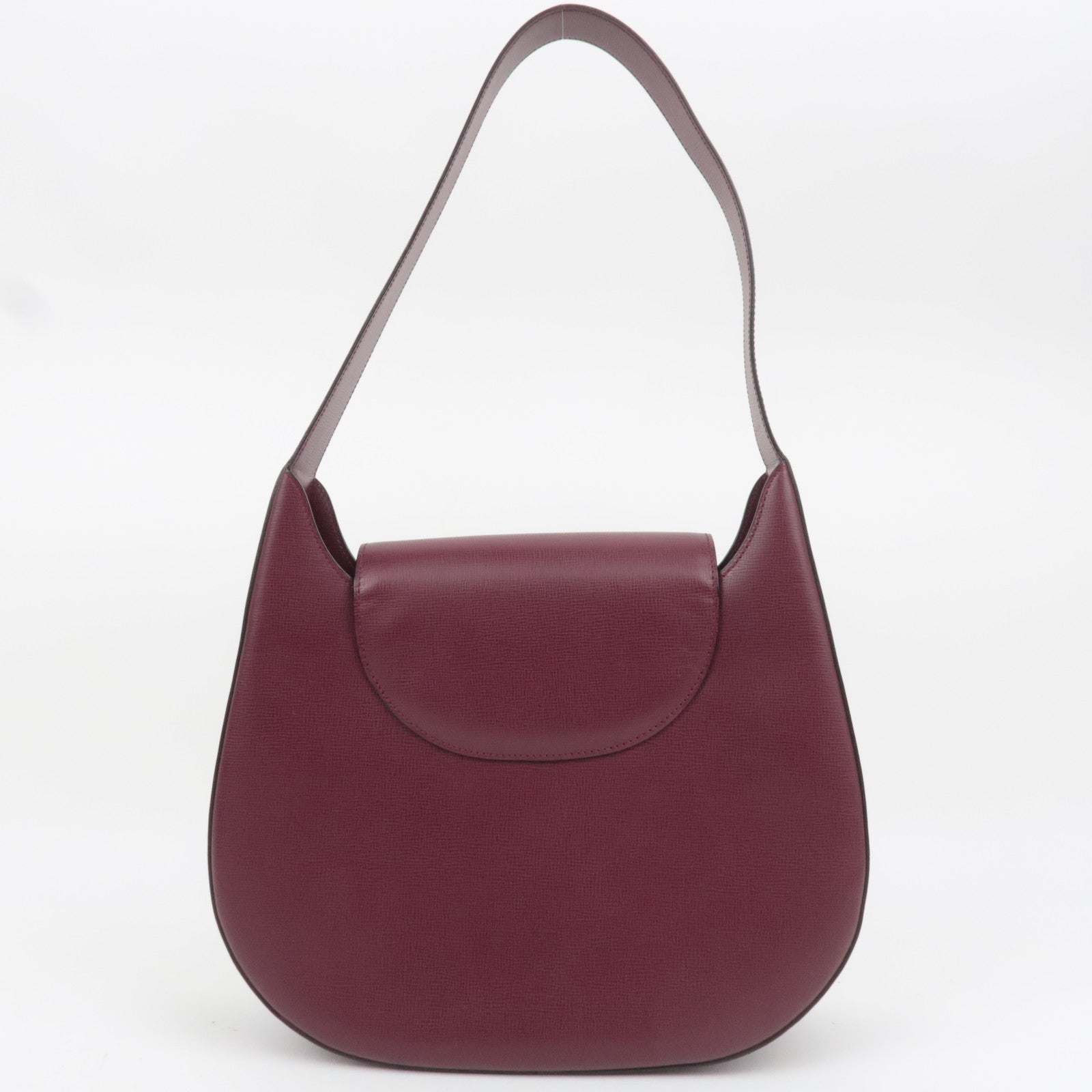 Cartier Must Lline Turnlock Leather Shoulder Bag Bordeaux