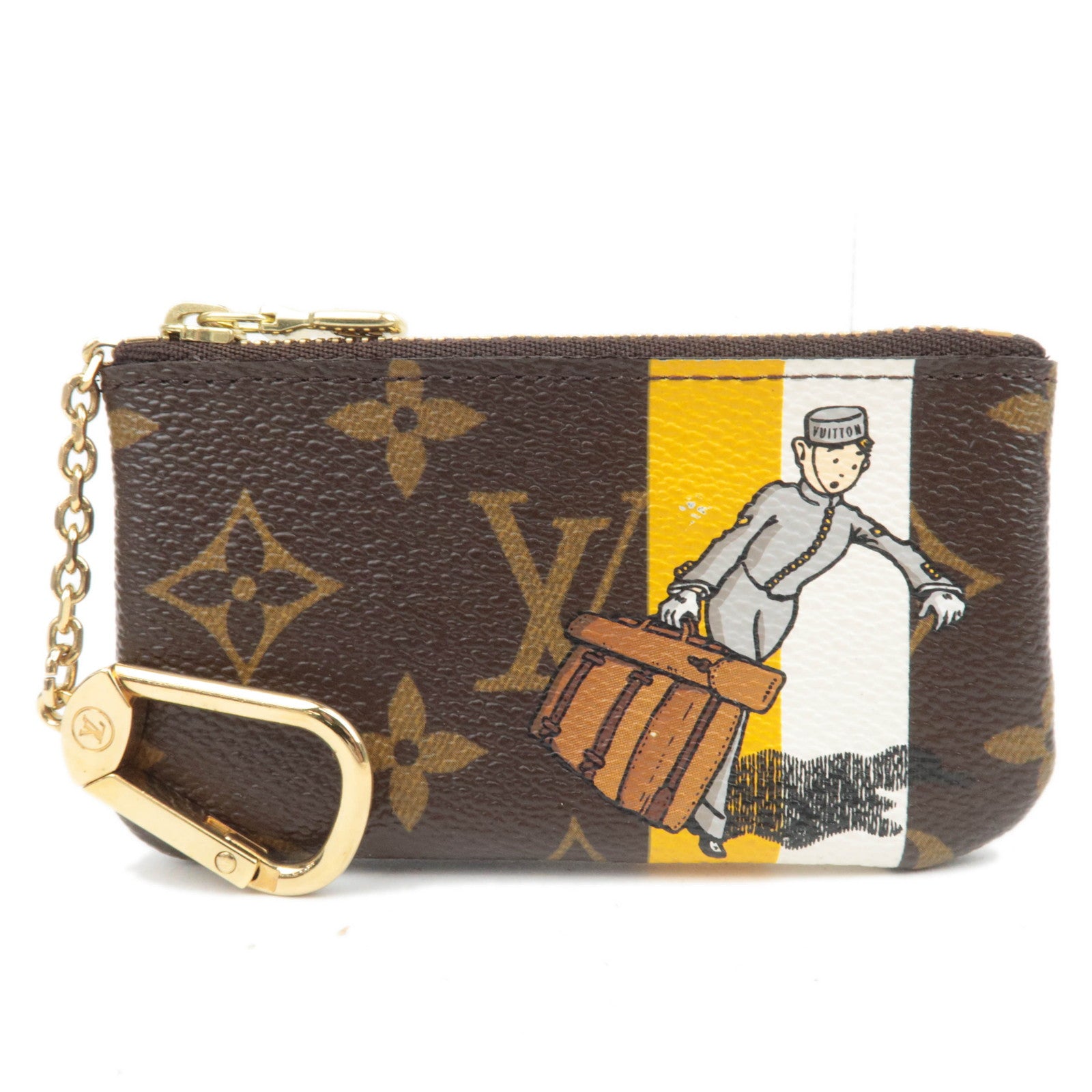 Louis Vuitton Monogram Groom Pochette Cles Coin Case Jaune M6003388170