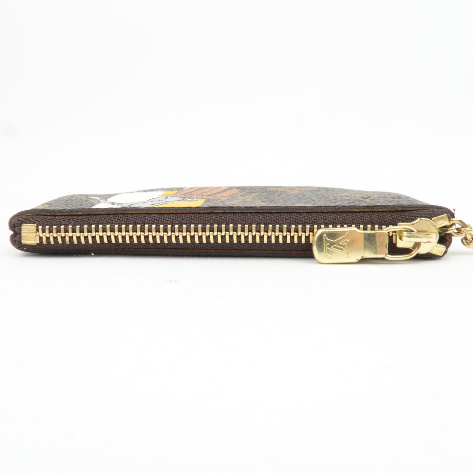 Louis Vuitton Monogram Groom Pochette Cles Coin Case Jaune M60033