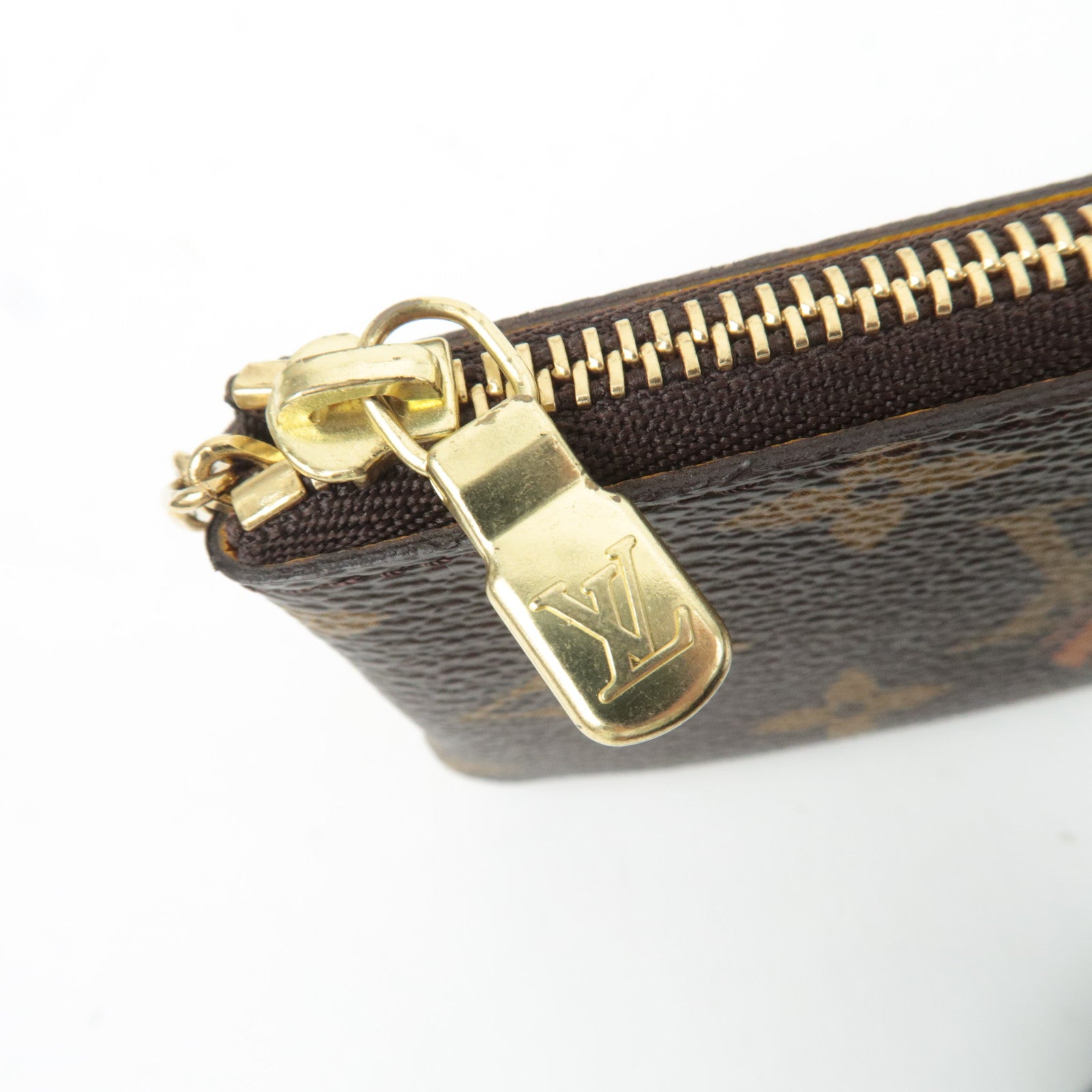 Louis Vuitton Monogram Groom Pochette Cles Coin Case Jaune M60033