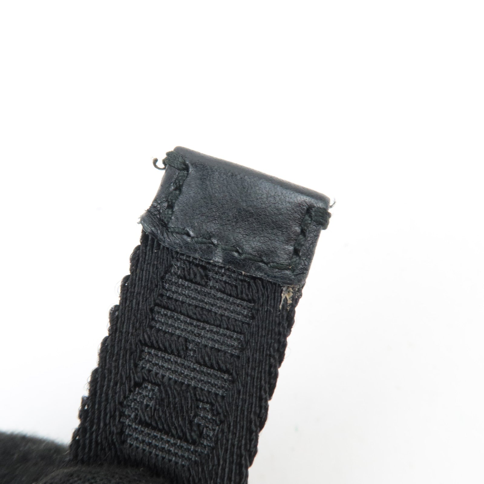 Christian Dior Canvas Belt Black Gold HDW