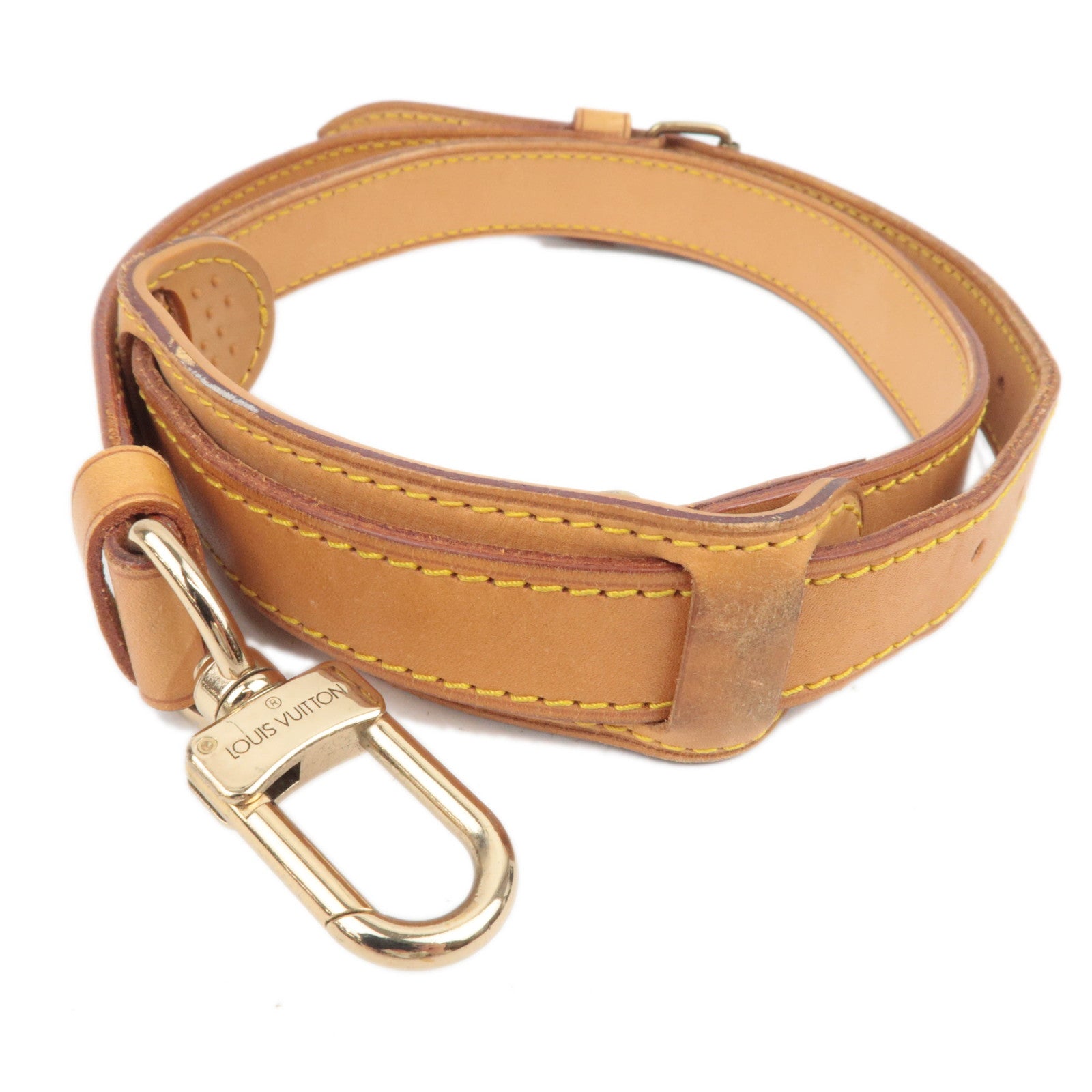 Louis Vuitton Leather Shoulder Strap For Keepall Bag Brown88182