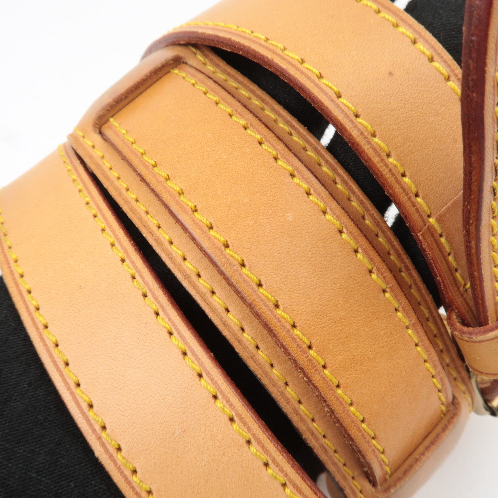 Louis Vuitton Leather Shoulder Strap For Keepall Bag Brown