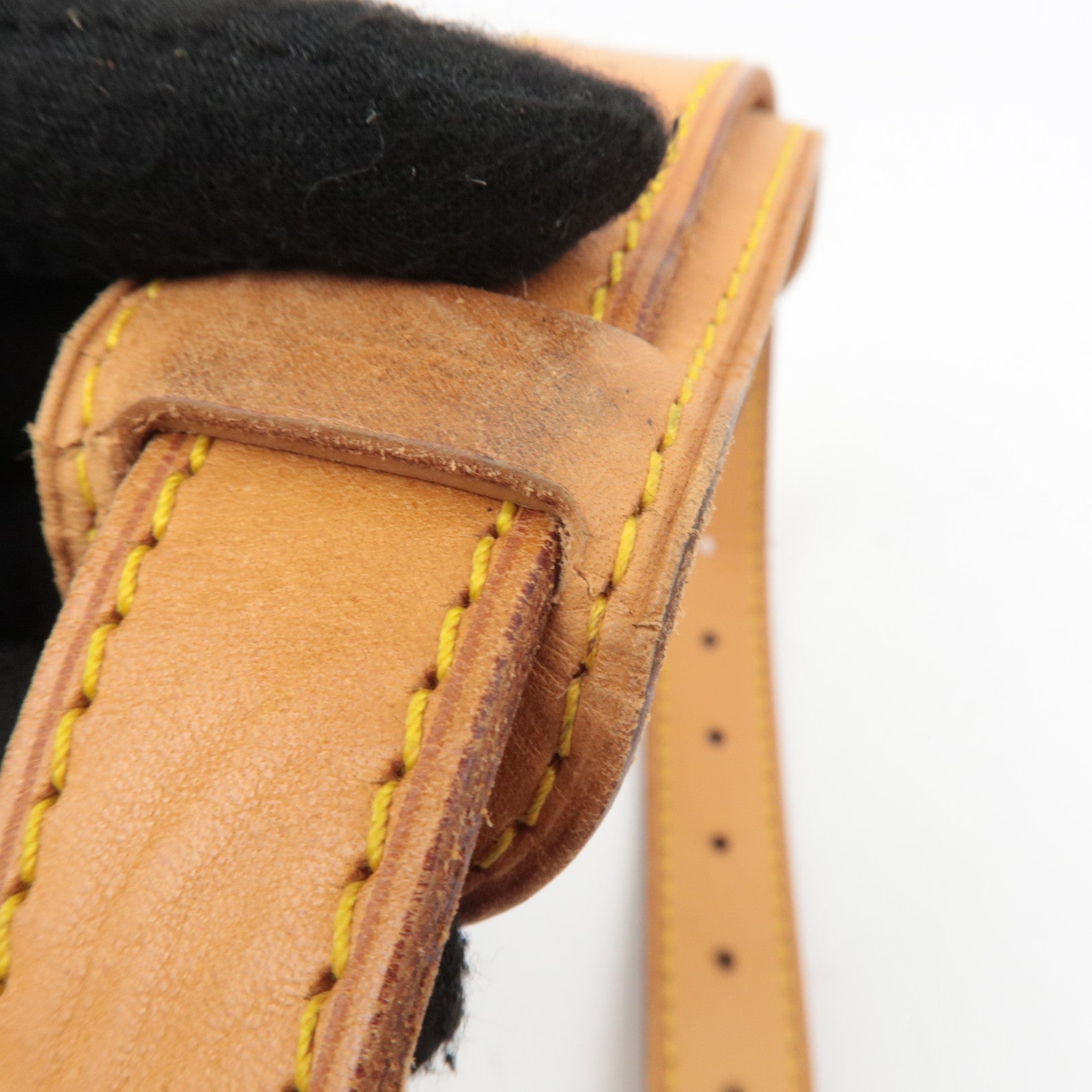 Louis Vuitton Leather Shoulder Strap For Keepall Bag Brown