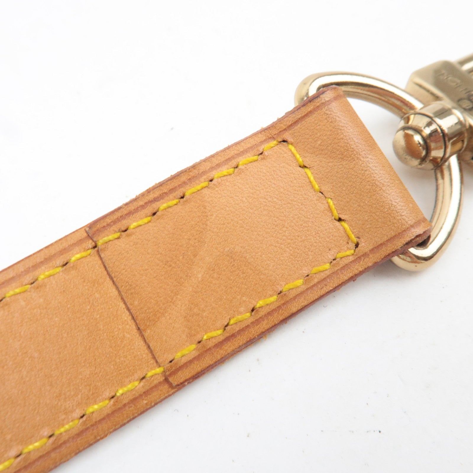 Louis Vuitton Leather Shoulder Strap For Keepall Bag Brown
