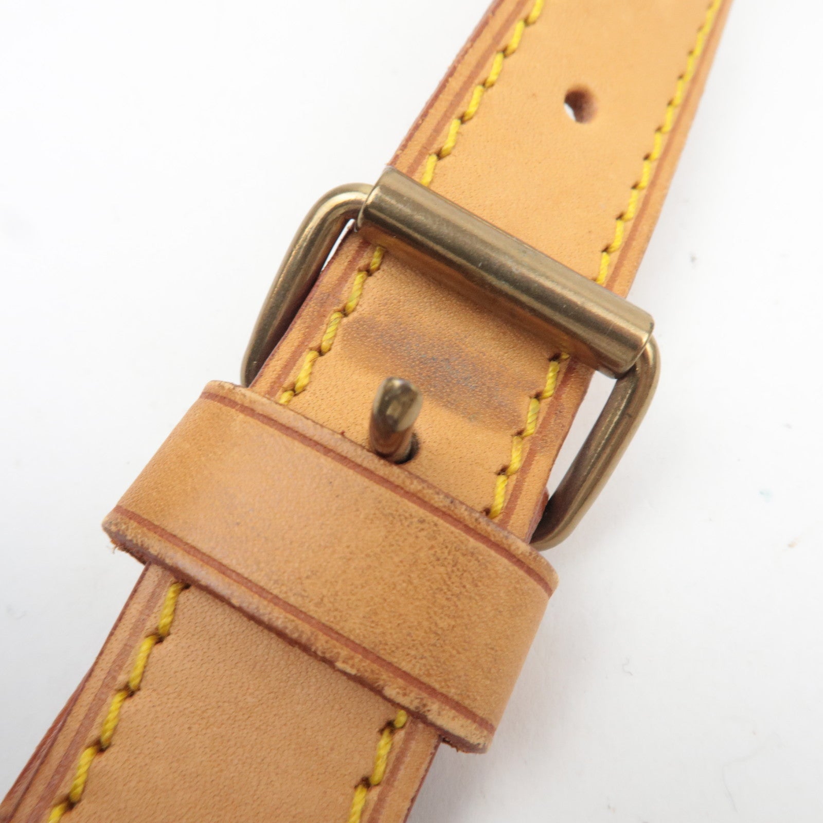 Louis Vuitton Leather Shoulder Strap For Keepall Bag Brown