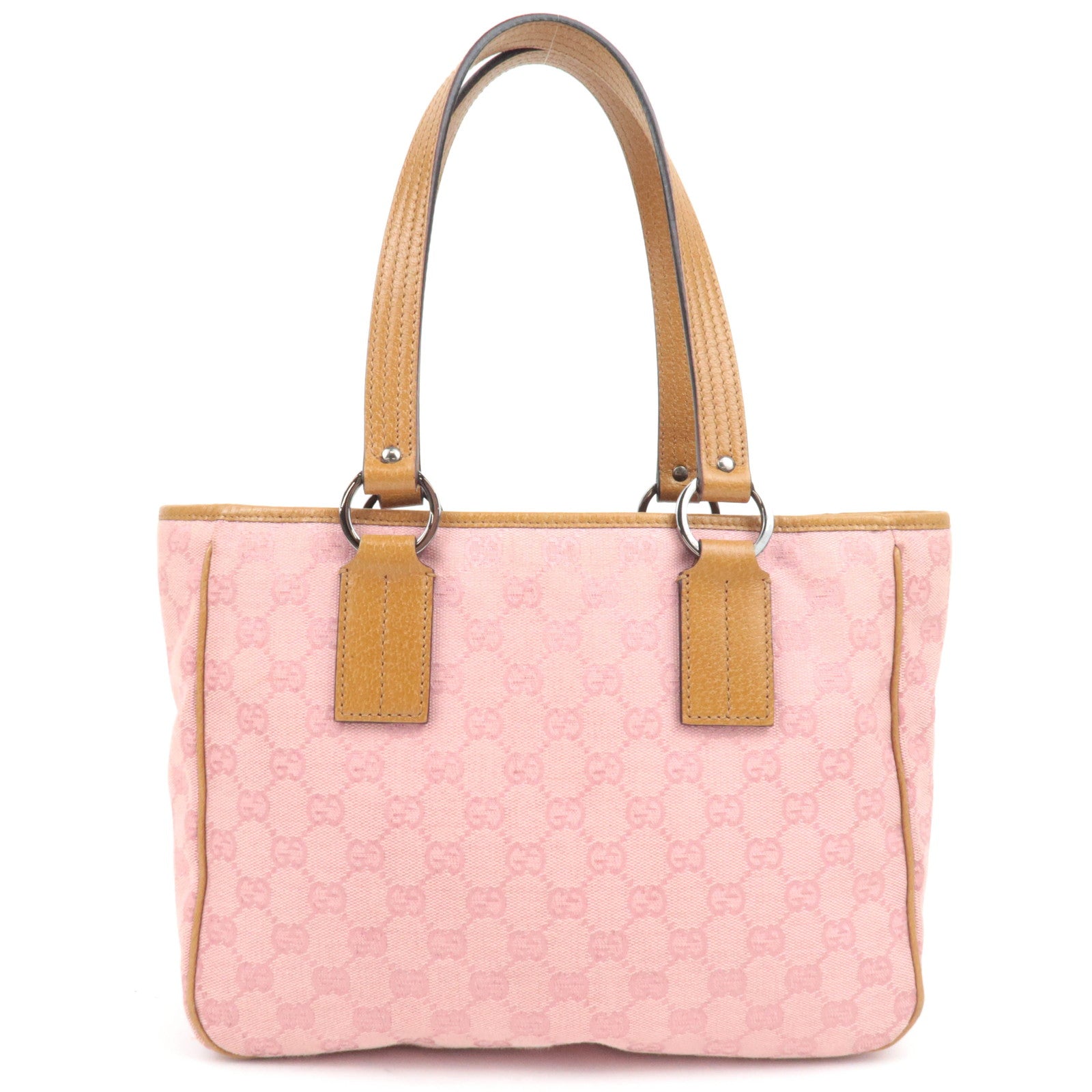 GUCCI GG Canvas Tote Bag Pink 113019