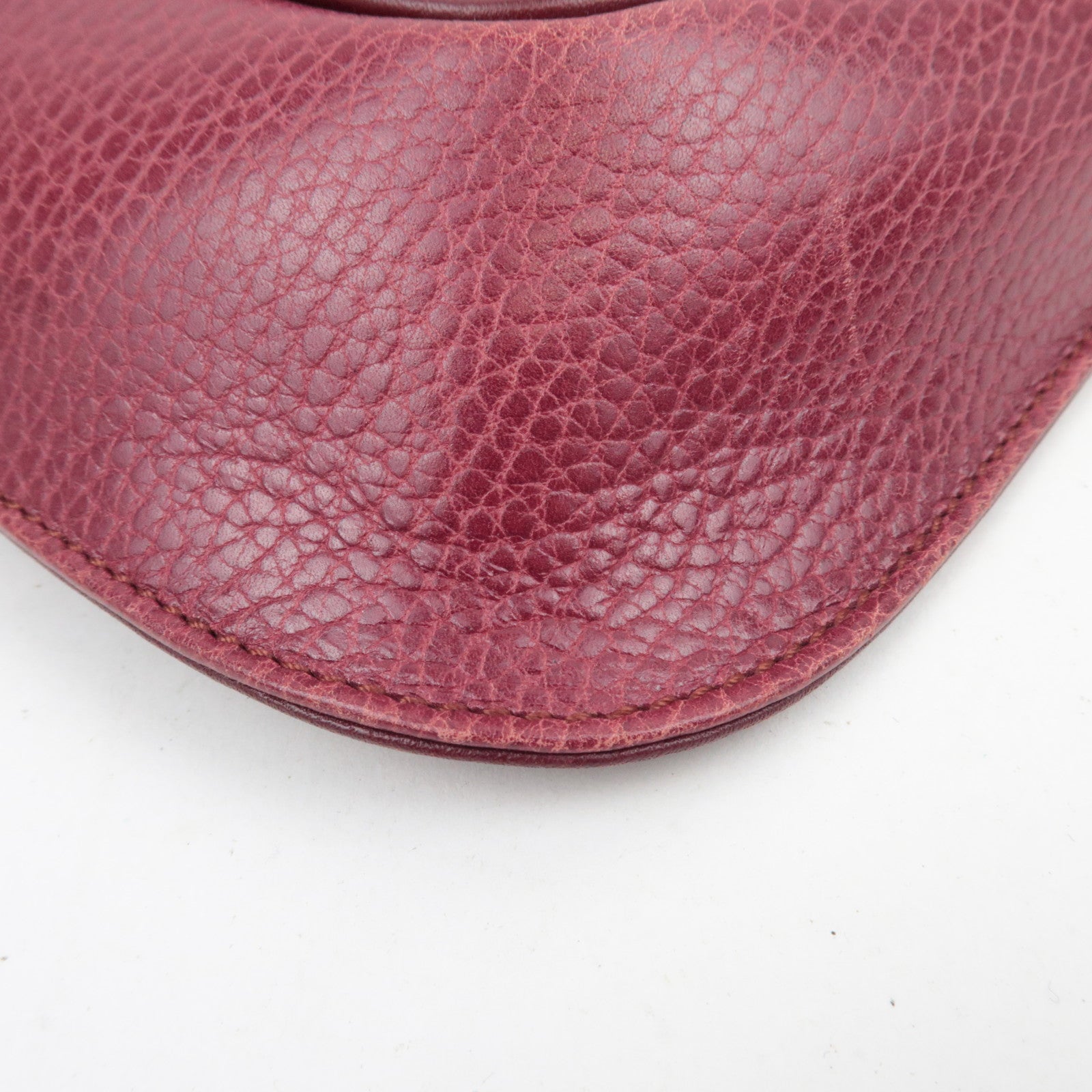 Cartier Must Line Leather Clutch Bag Bordeaux