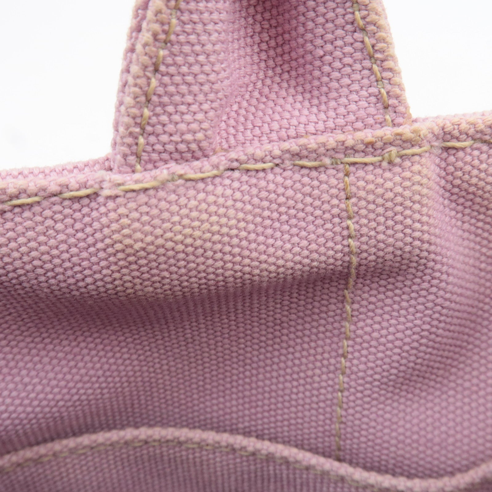 PRADA Canapa Mini 2Way Canvas Tote Bag Pink 1BG439