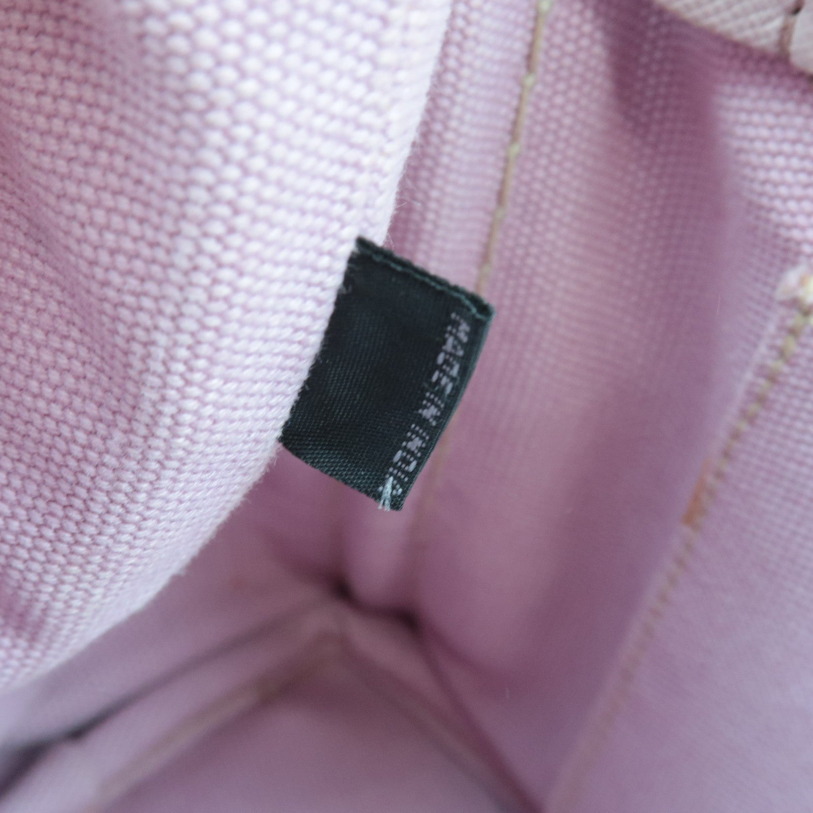 PRADA Canapa Mini 2Way Canvas Tote Bag Pink 1BG439