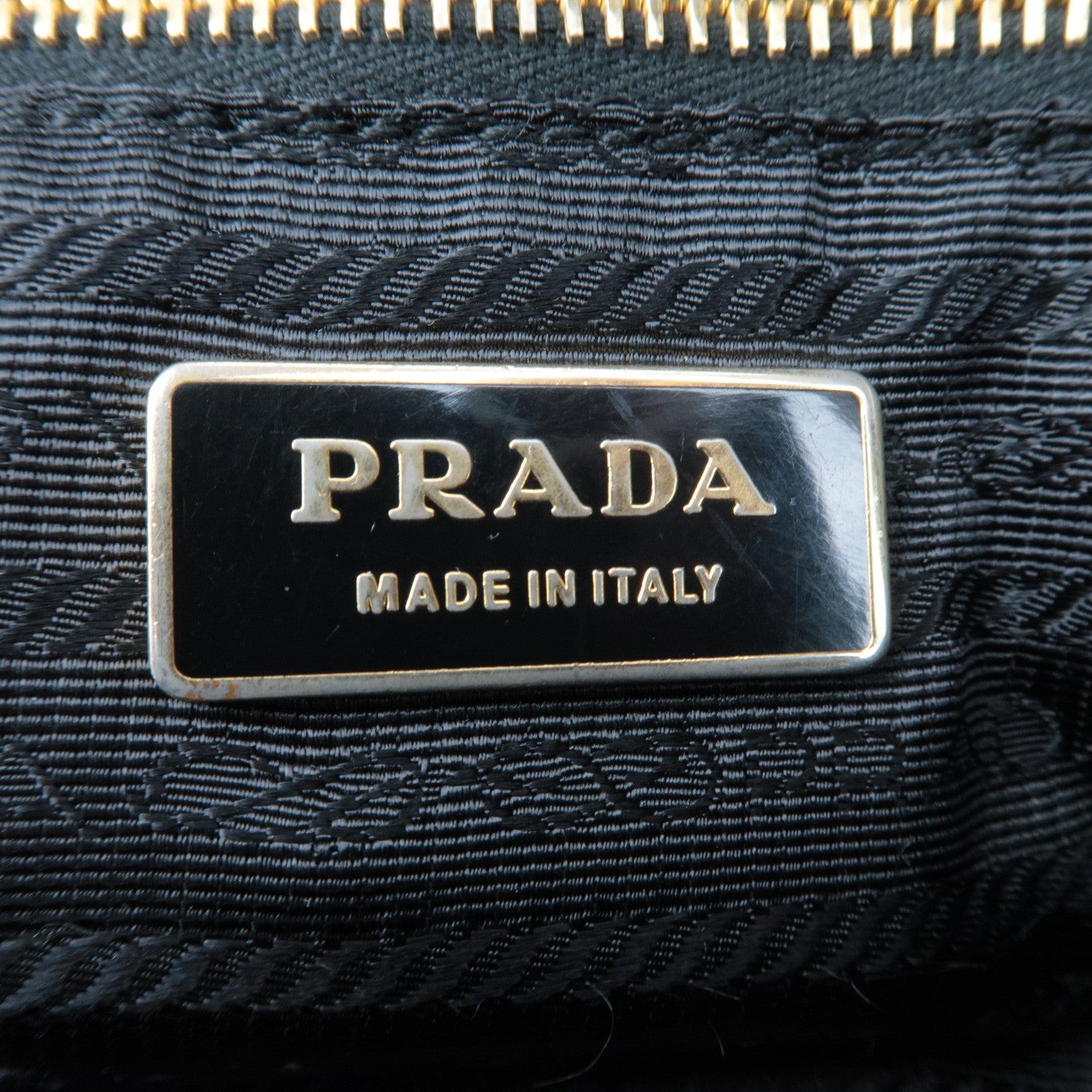 PRADA Quilted 2Way Nylon Handbag Black BL0404