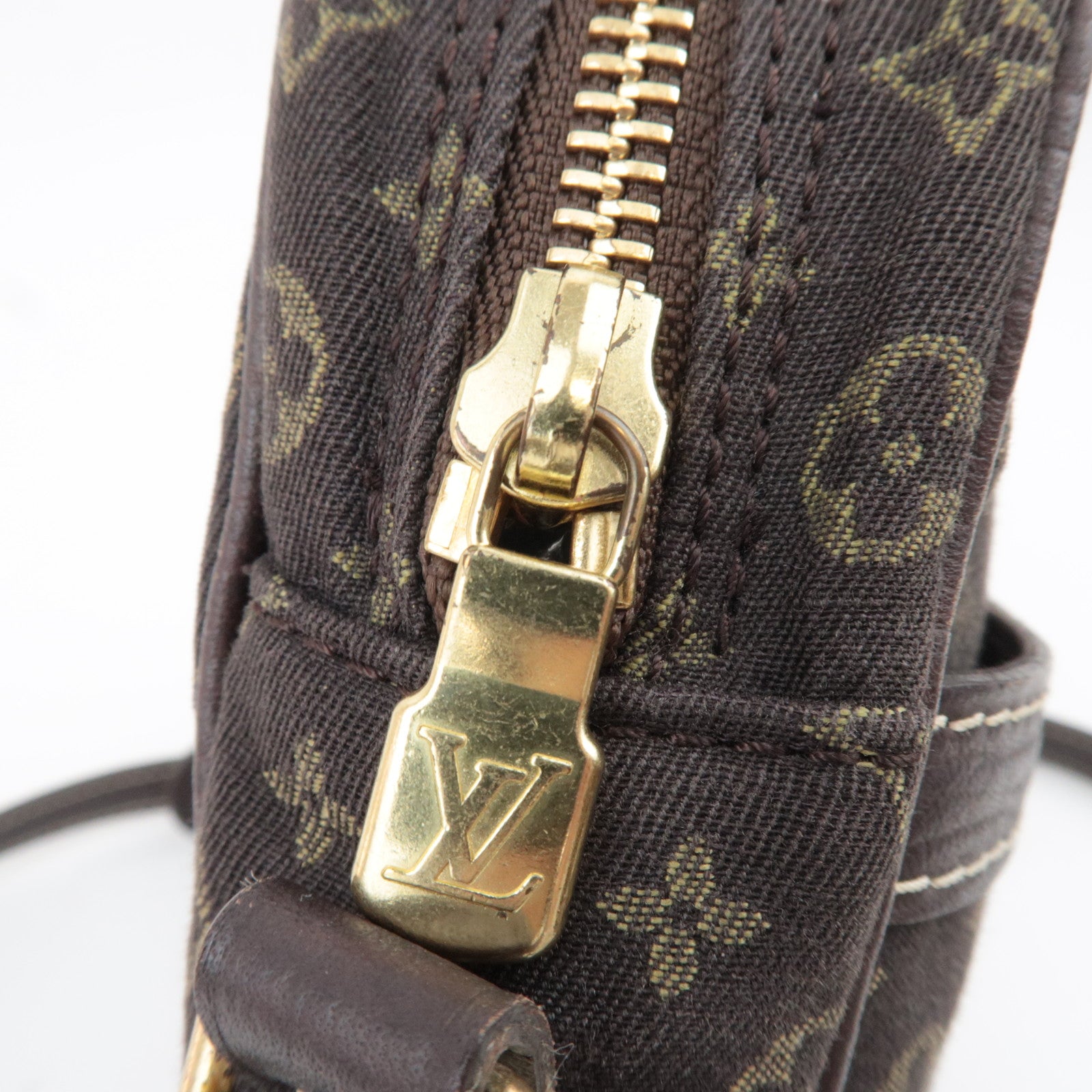 Louis Vuitton Monogram Mini Lin Danube Shoulder Bag Ebene M95228