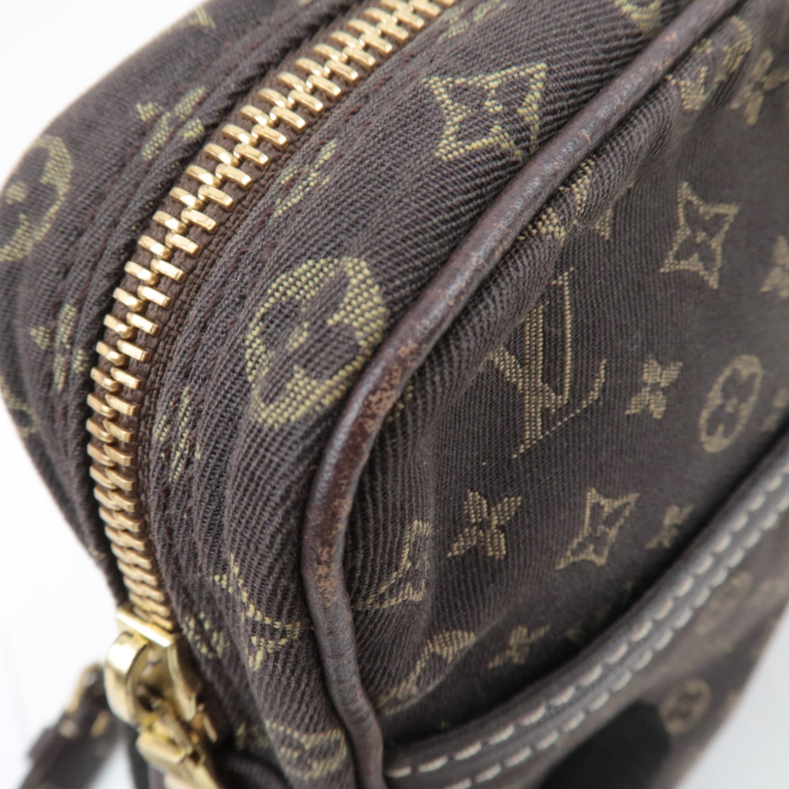 Louis Vuitton Monogram Mini Lin Danube Shoulder Bag Ebene M95228