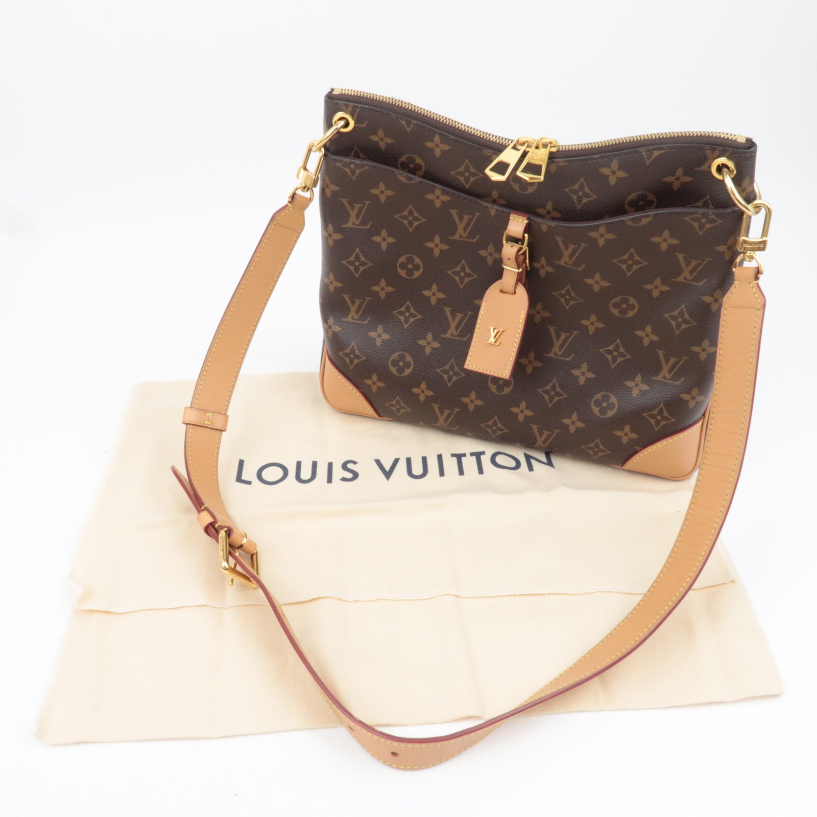 Louis Vuitton Monogram Odeon NM MM Shoulder Bag M45355