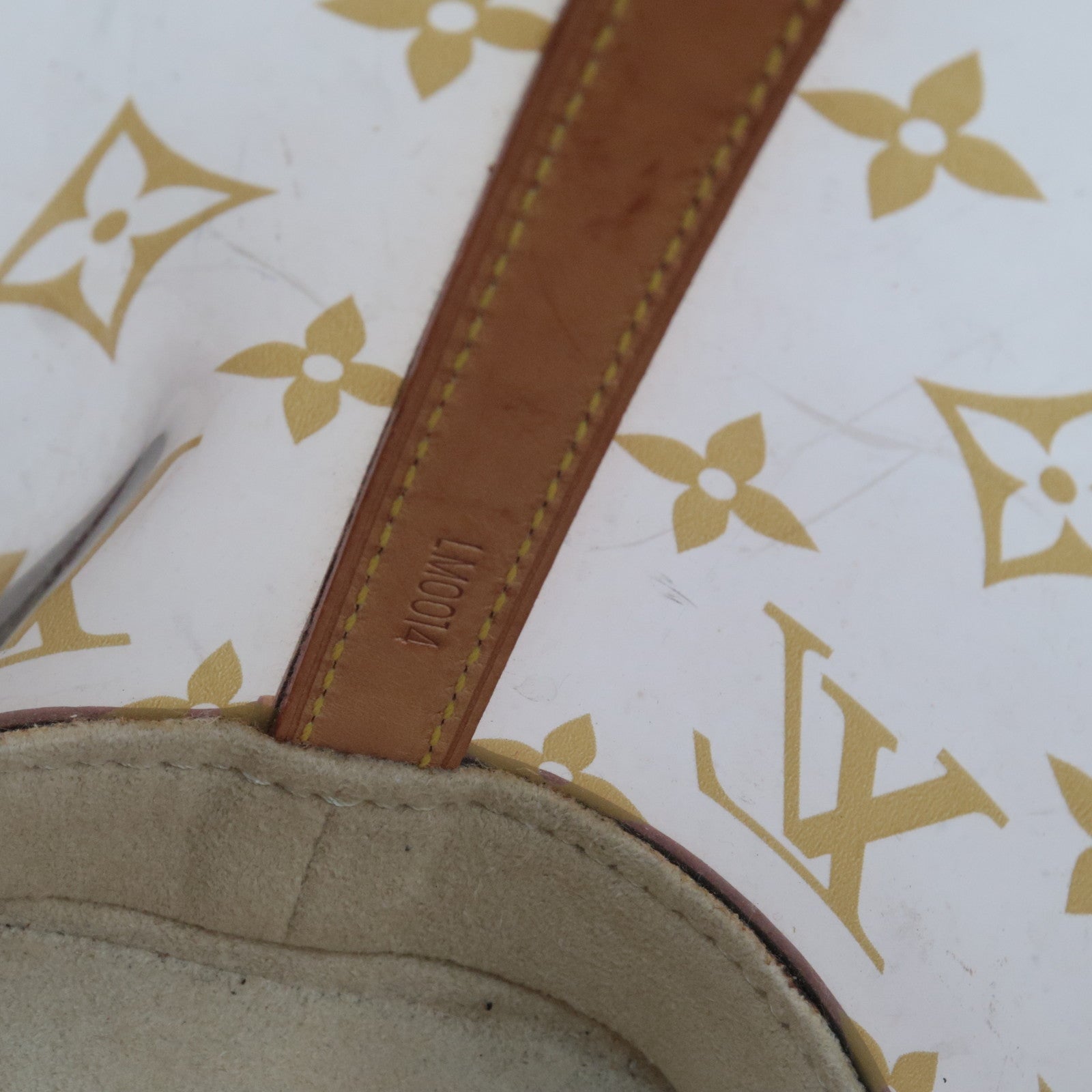 Louis Vuitton Monogram Vinyl Cabas Amble PM Handbag Clear Brown M92502