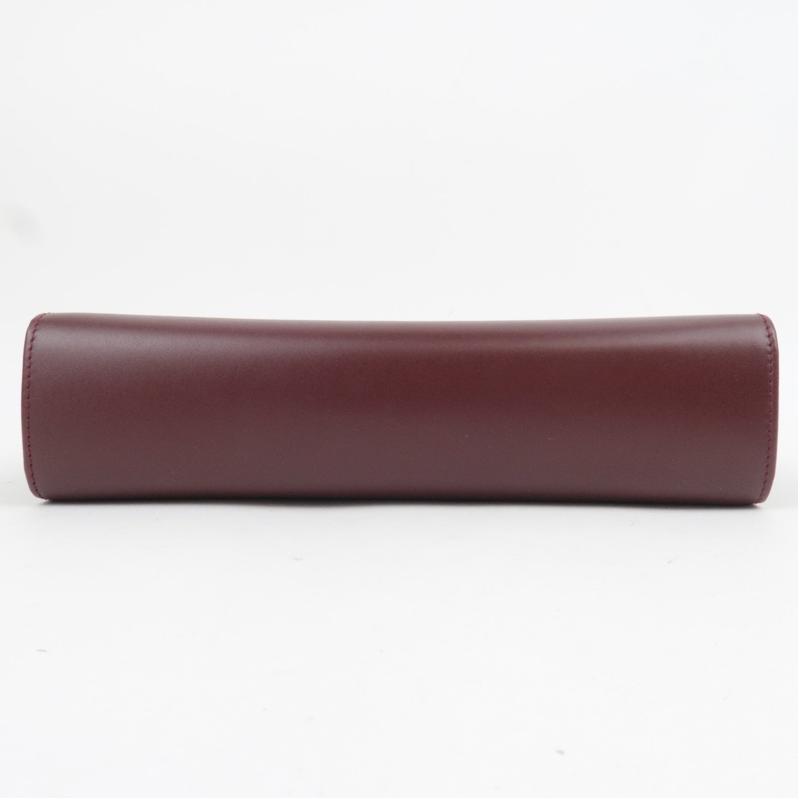 Cartier Must Line Leather Clutch Bag Bordeaux