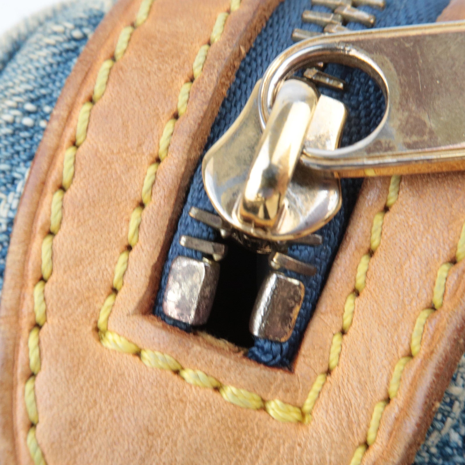 Louis Vuitton Monogram Denim Bum Bag Body Bag Blue M95347