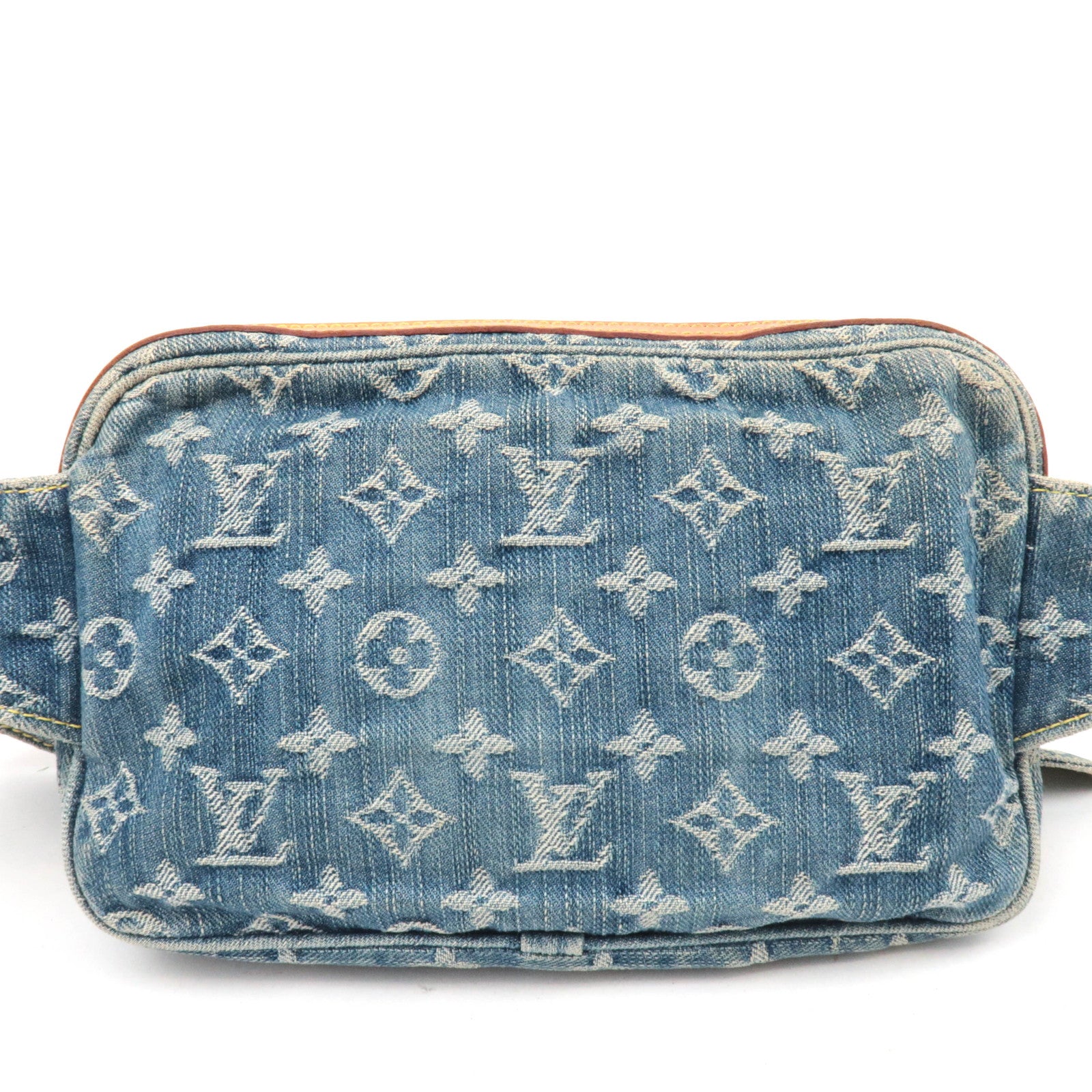 Louis Vuitton Monogram Denim Bum Bag Body Bag Blue M95347
