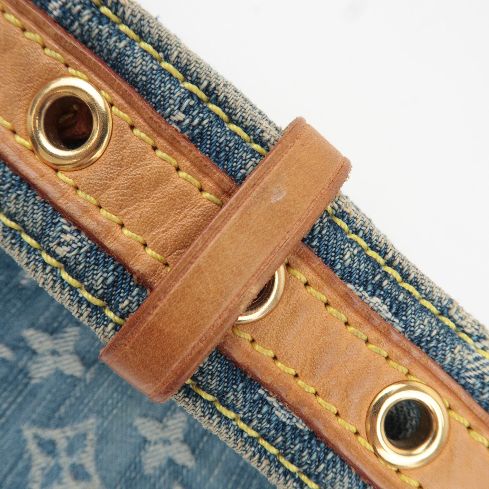 Louis Vuitton Monogram Denim Bum Bag Body Bag Blue M95347