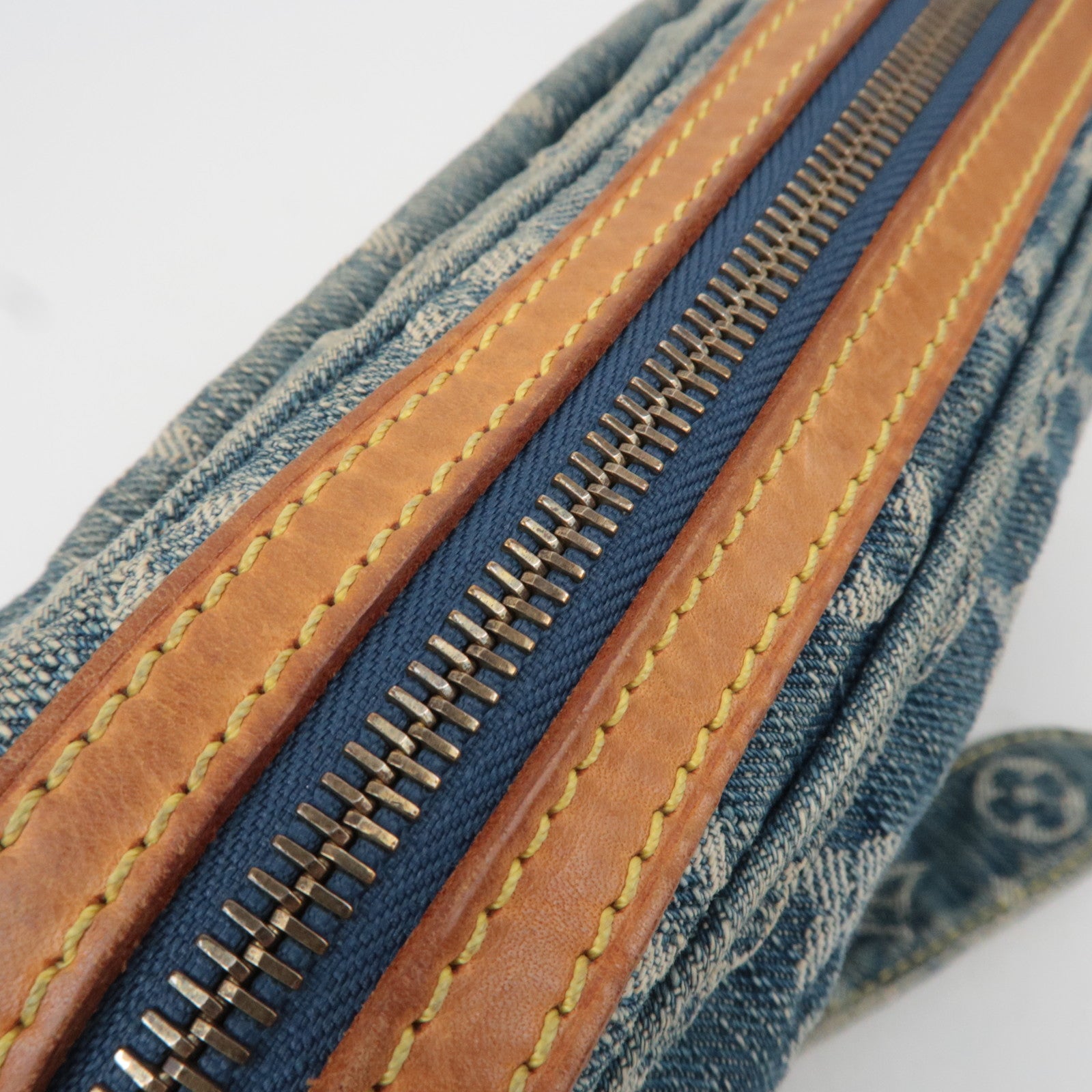 Louis Vuitton Monogram Denim Bum Bag Body Bag Blue M95347