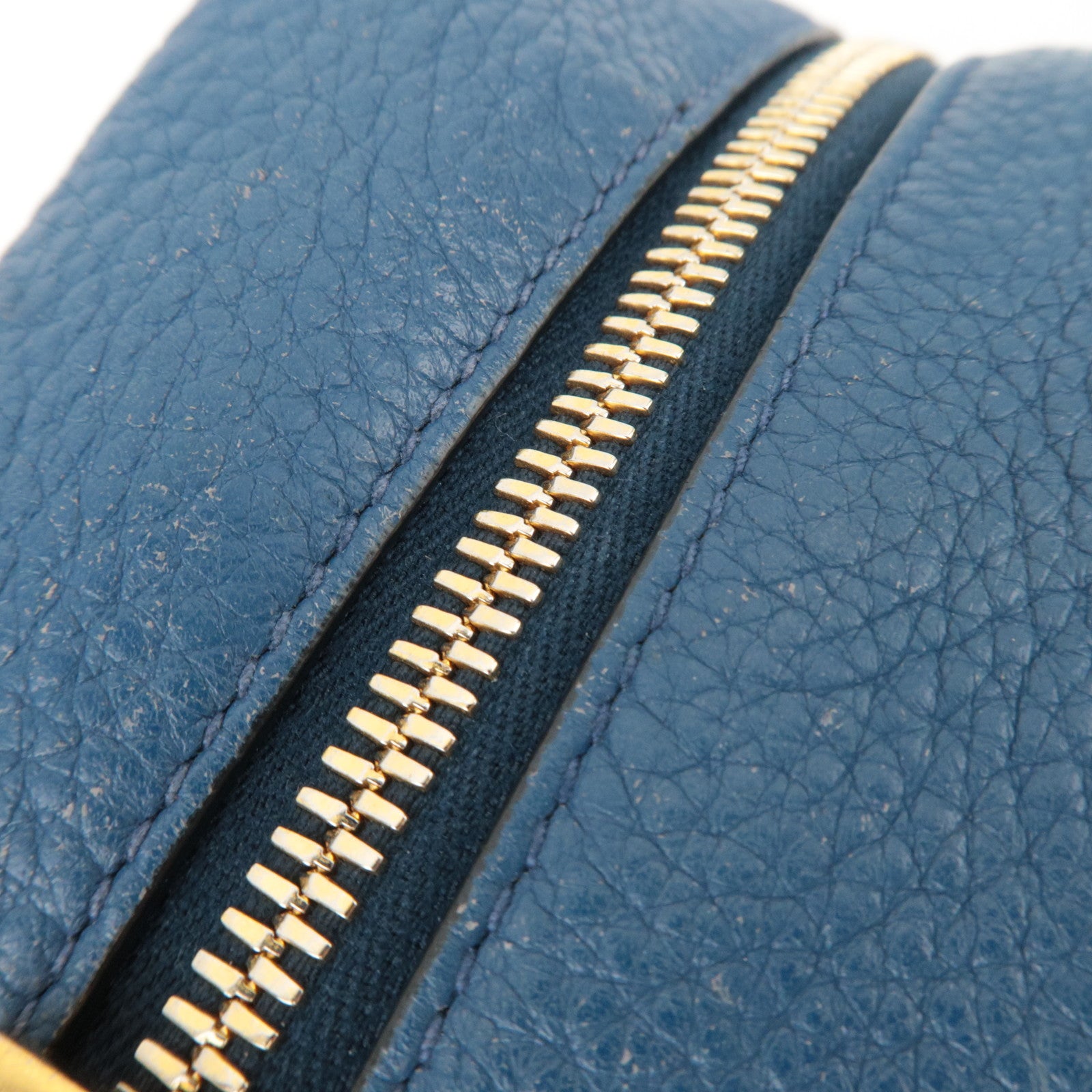 PRADA 2Way Leather Handbag Blue