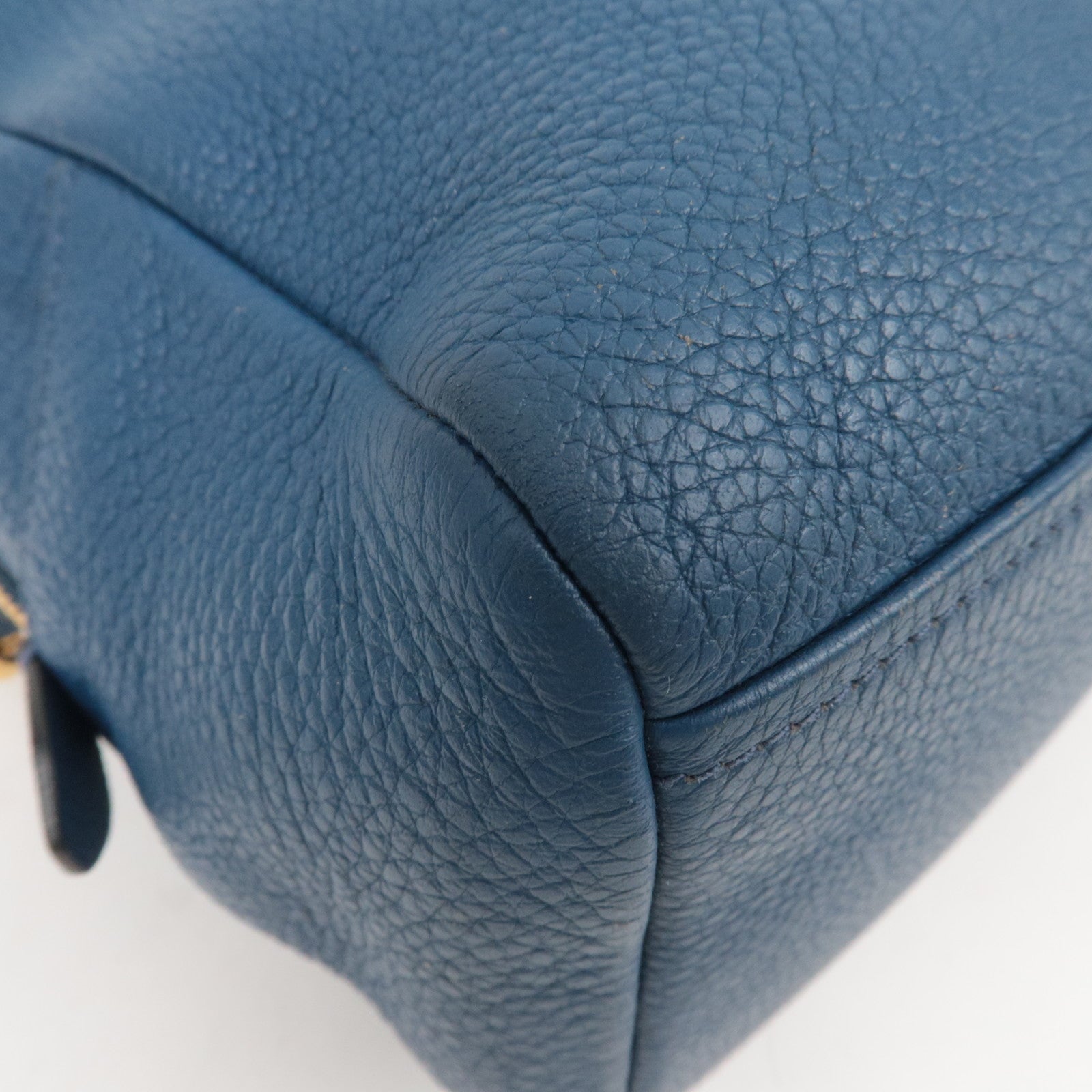 PRADA 2Way Leather Handbag Blue