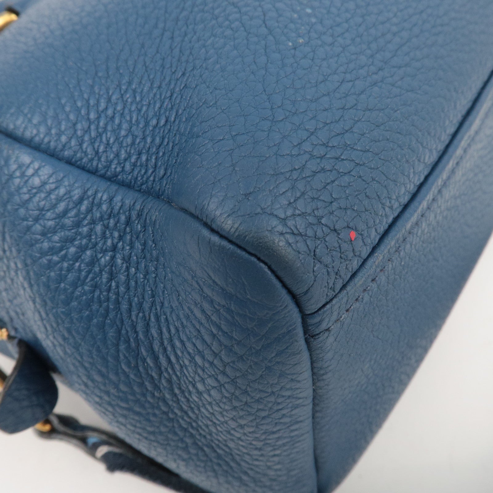 PRADA 2Way Leather Handbag Blue