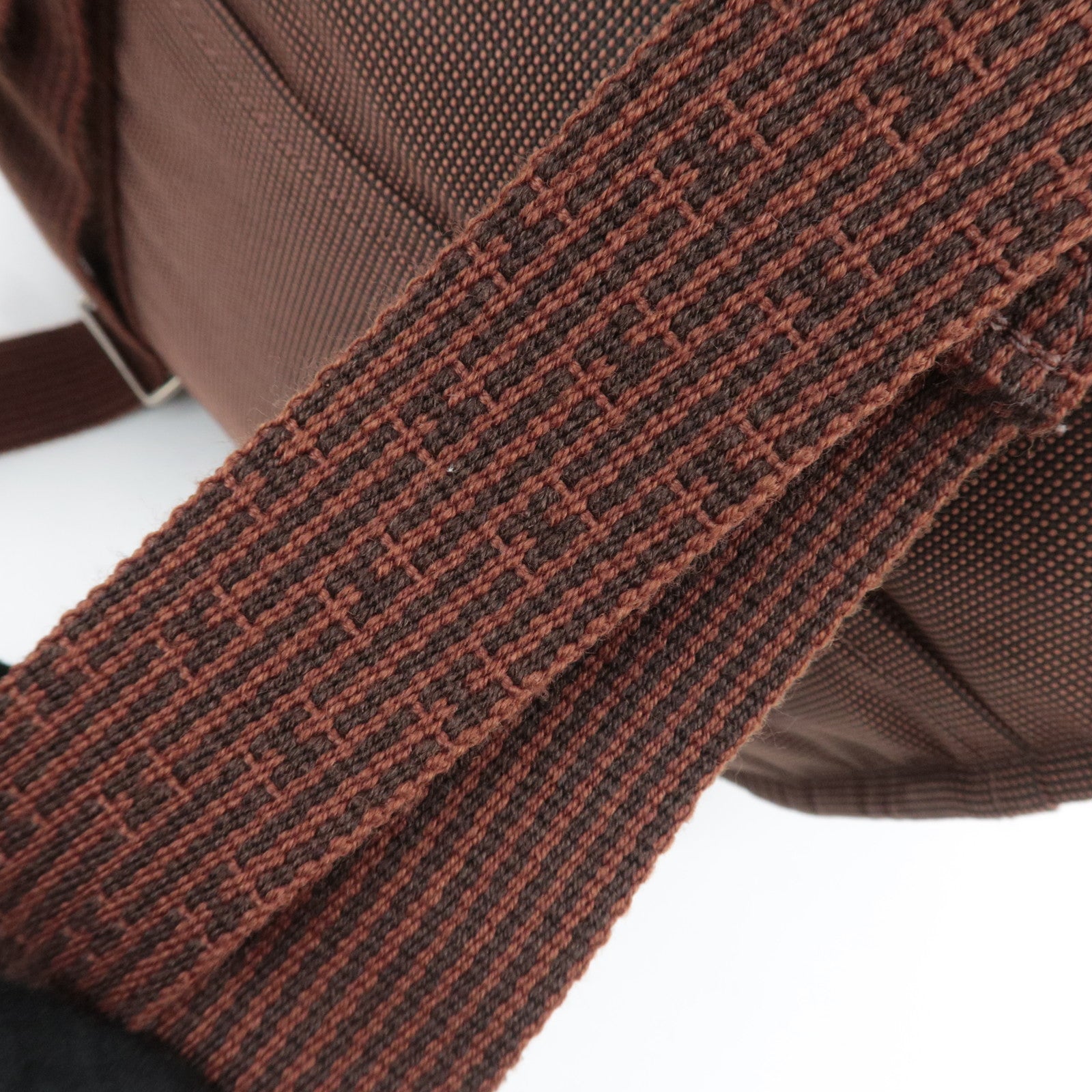 HERMES Her Line A Dos MM Canvas Backpack Brown