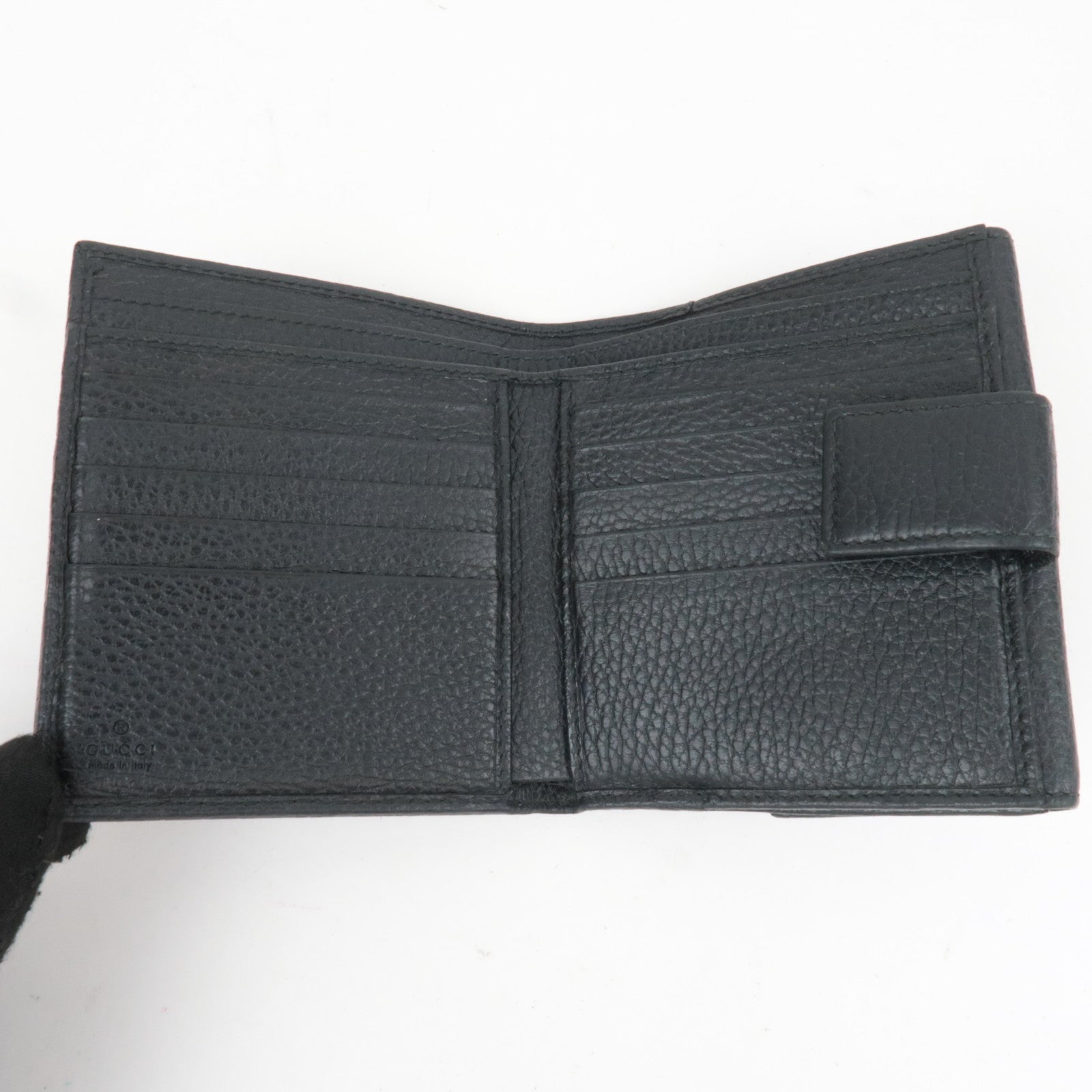 GUCCI GG Marmont Leather Wallet Black 456122
