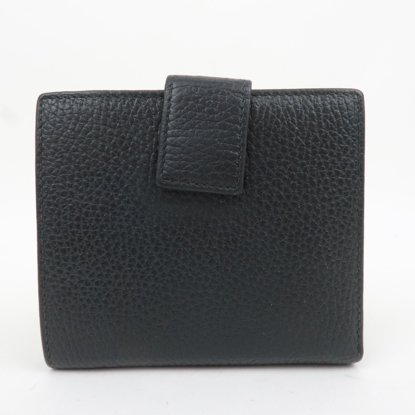 GUCCI GG Marmont Leather Wallet Black 456122