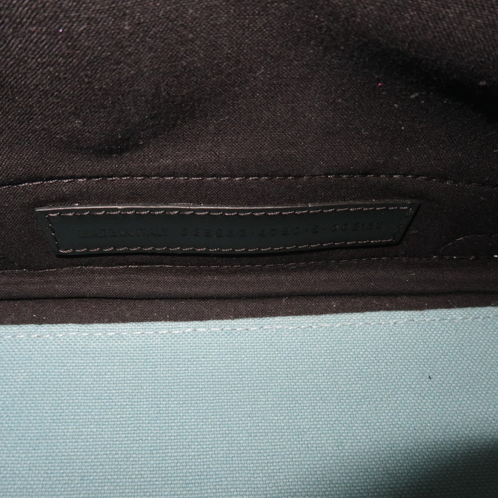 BALENCIAGA Navy Cabas S Canvas Tote Bag Light Blue 339933